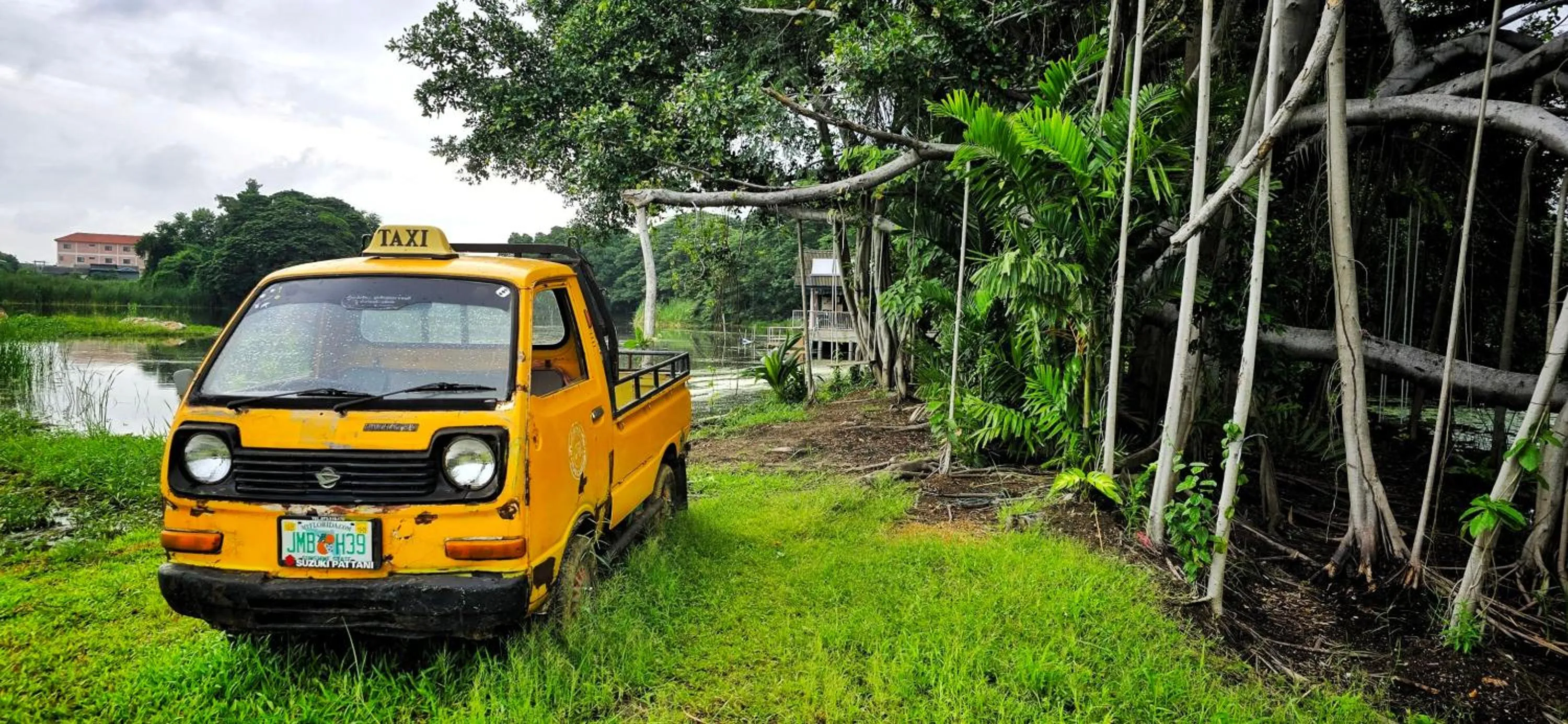 Garden in Tiny Island Lake Lodge