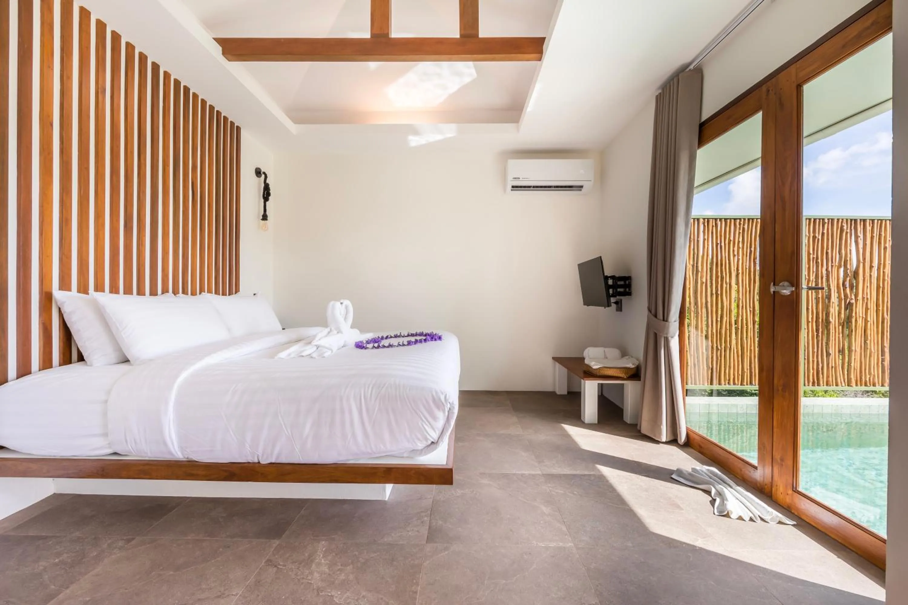 Bed in Mae Ya Resort