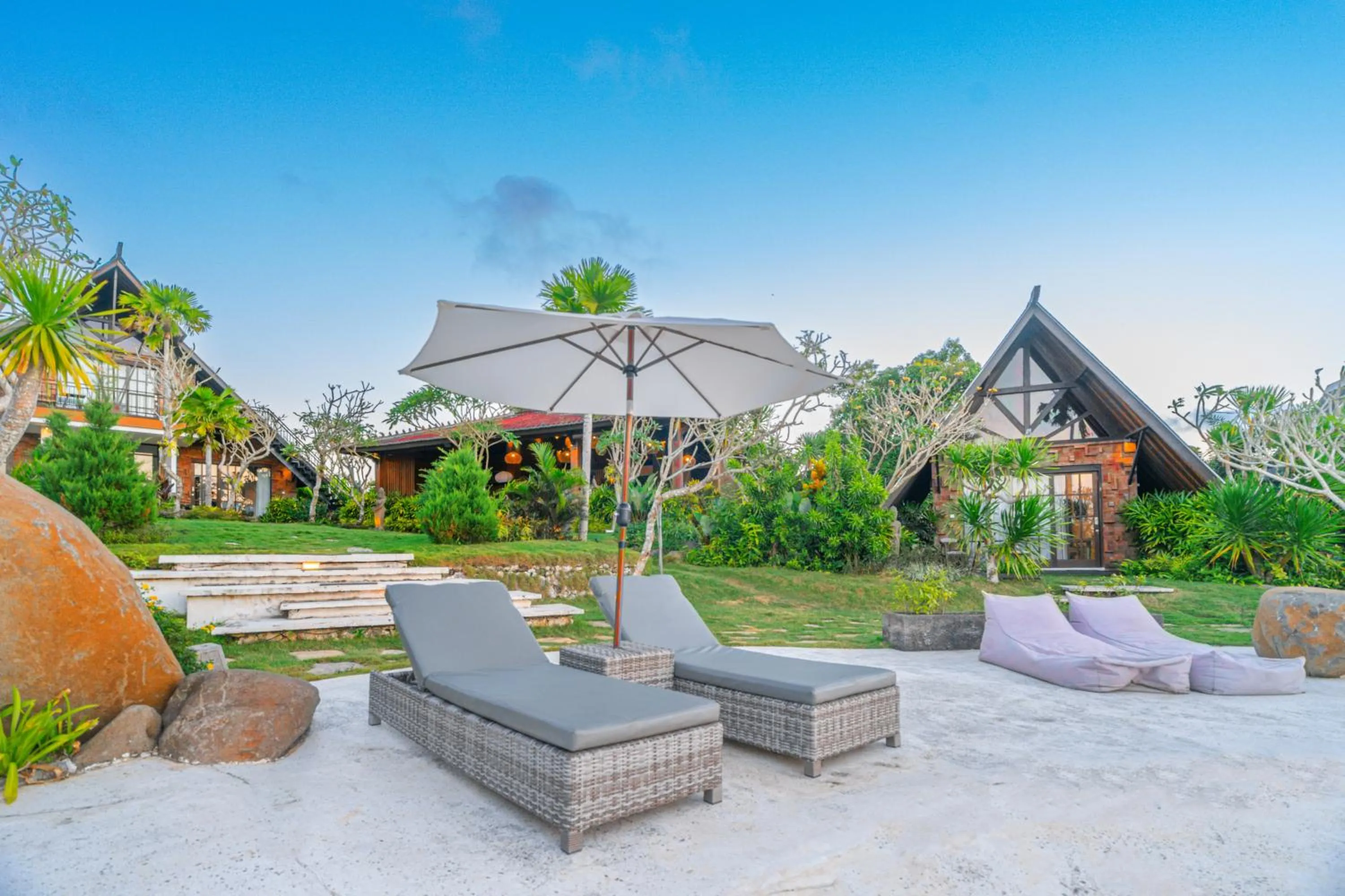 Garden view in Cemara Hills Uluwatu, The Reserve - Cottages & Villas