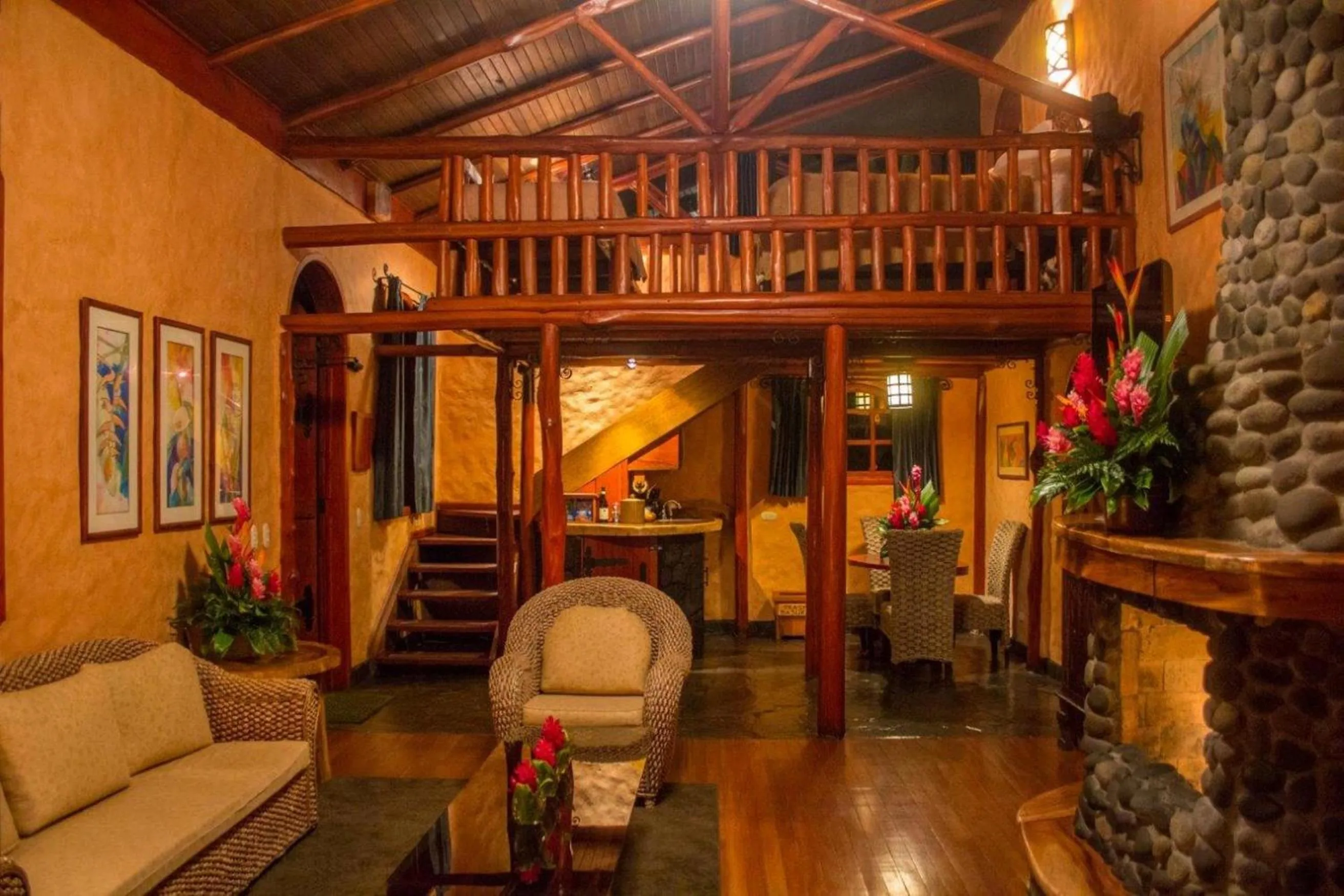 Living room in Peace Lodge