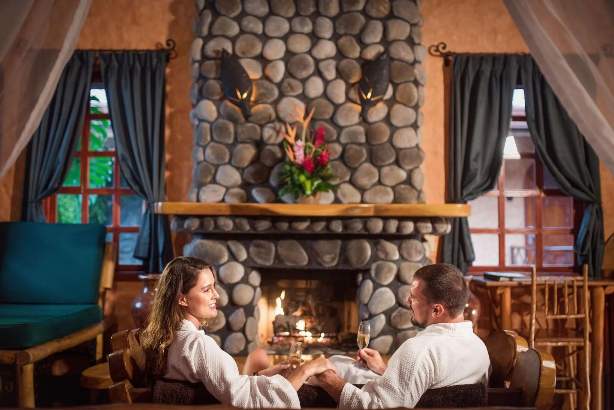 Living room in Peace Lodge