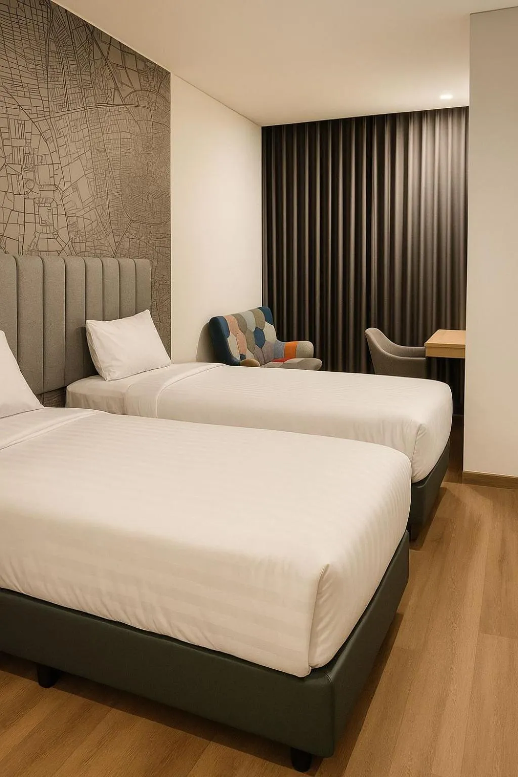 Bed in QNZ Hotel Jakarta