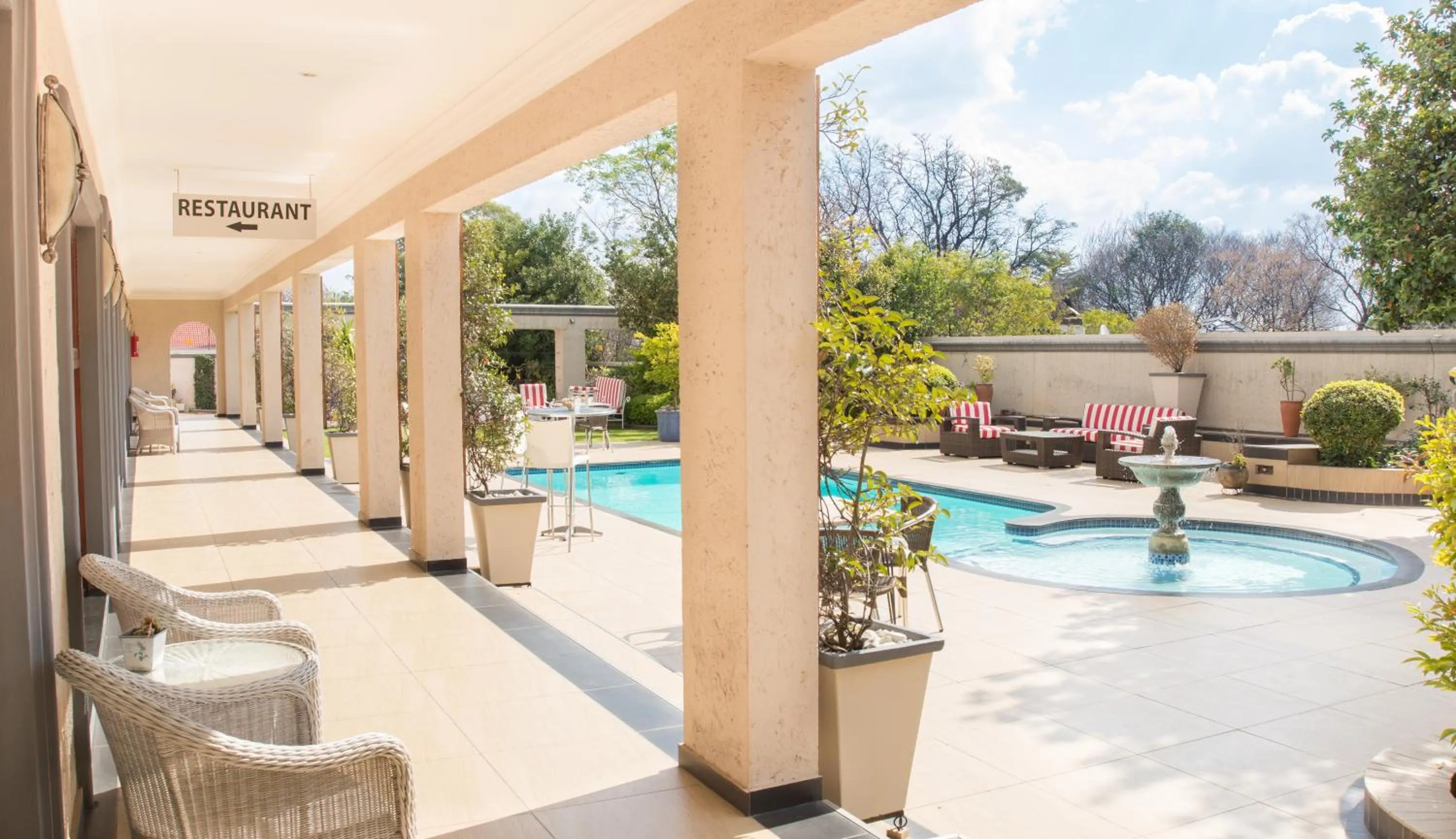 Patio in Gardenia Boutique Hotel