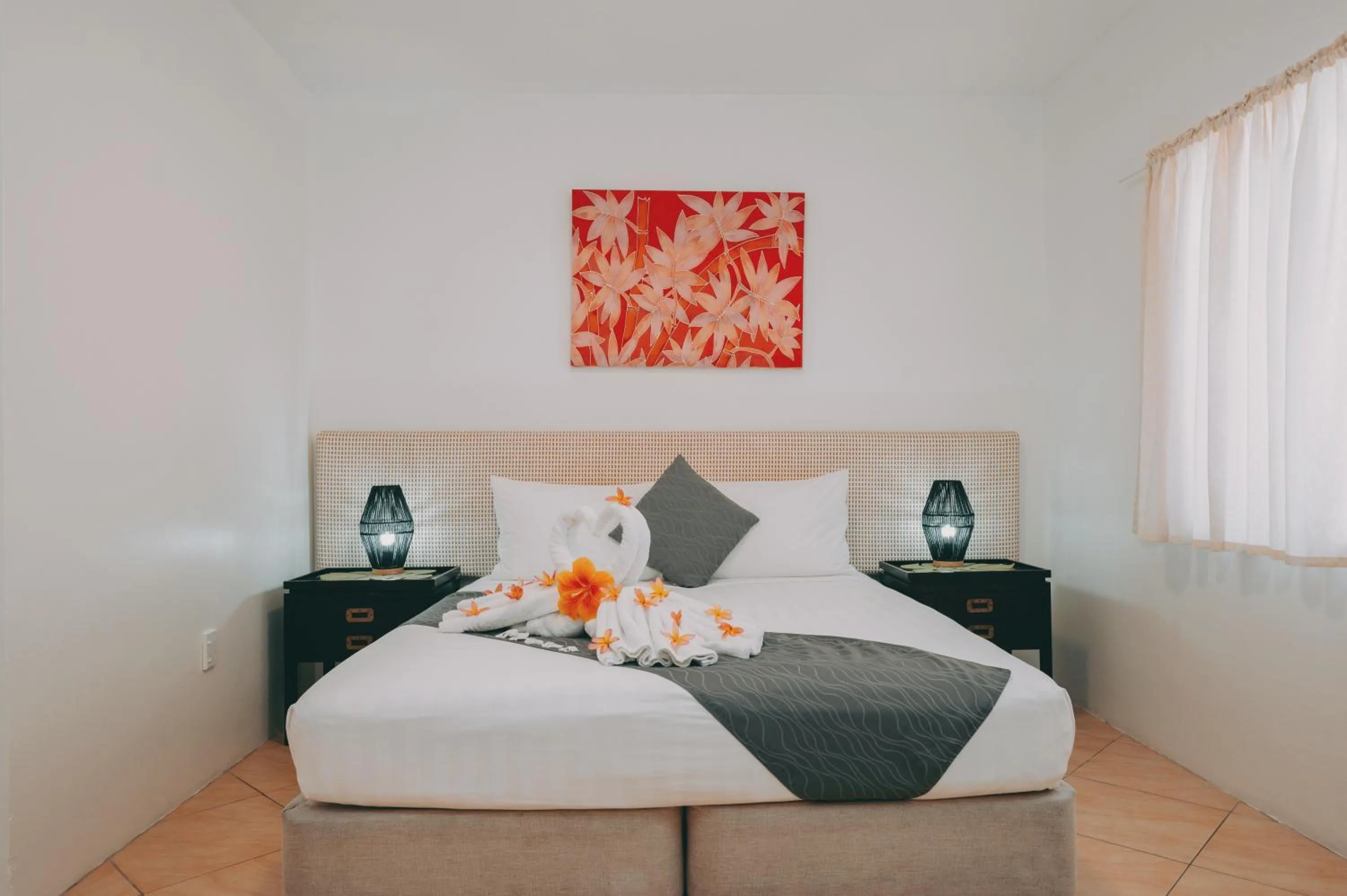 Bed in Moana Sands Villas & Apartments