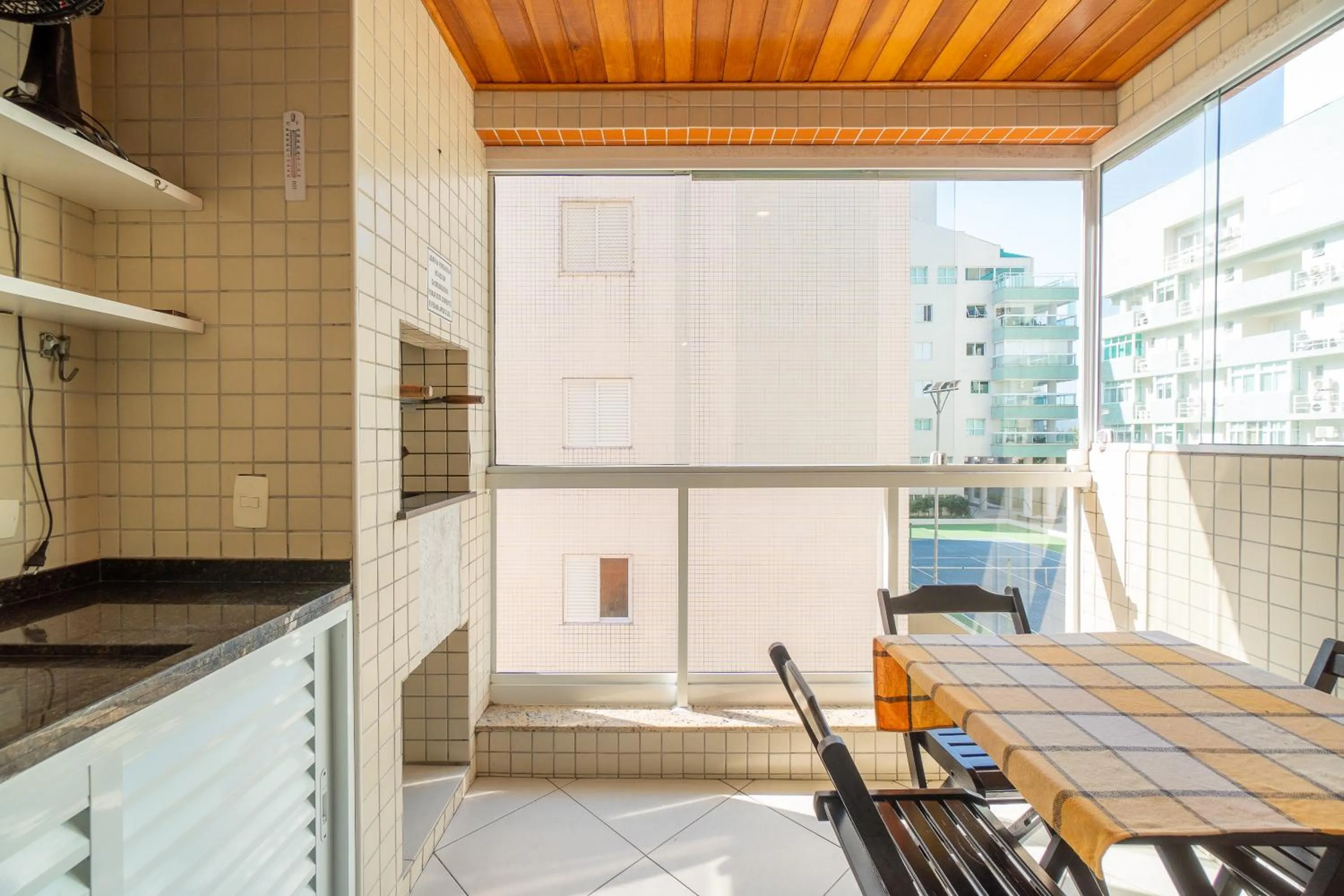 Balcony/Terrace in Apartamento confortável praia grande Ubatuba