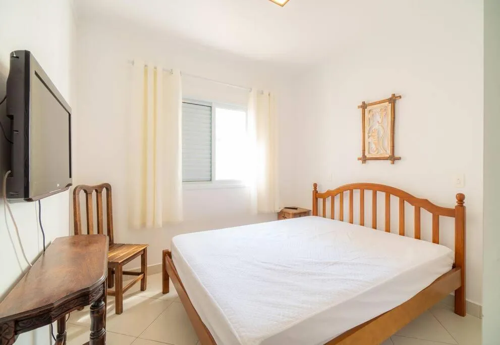 Bed in Apartamento confortável praia grande Ubatuba