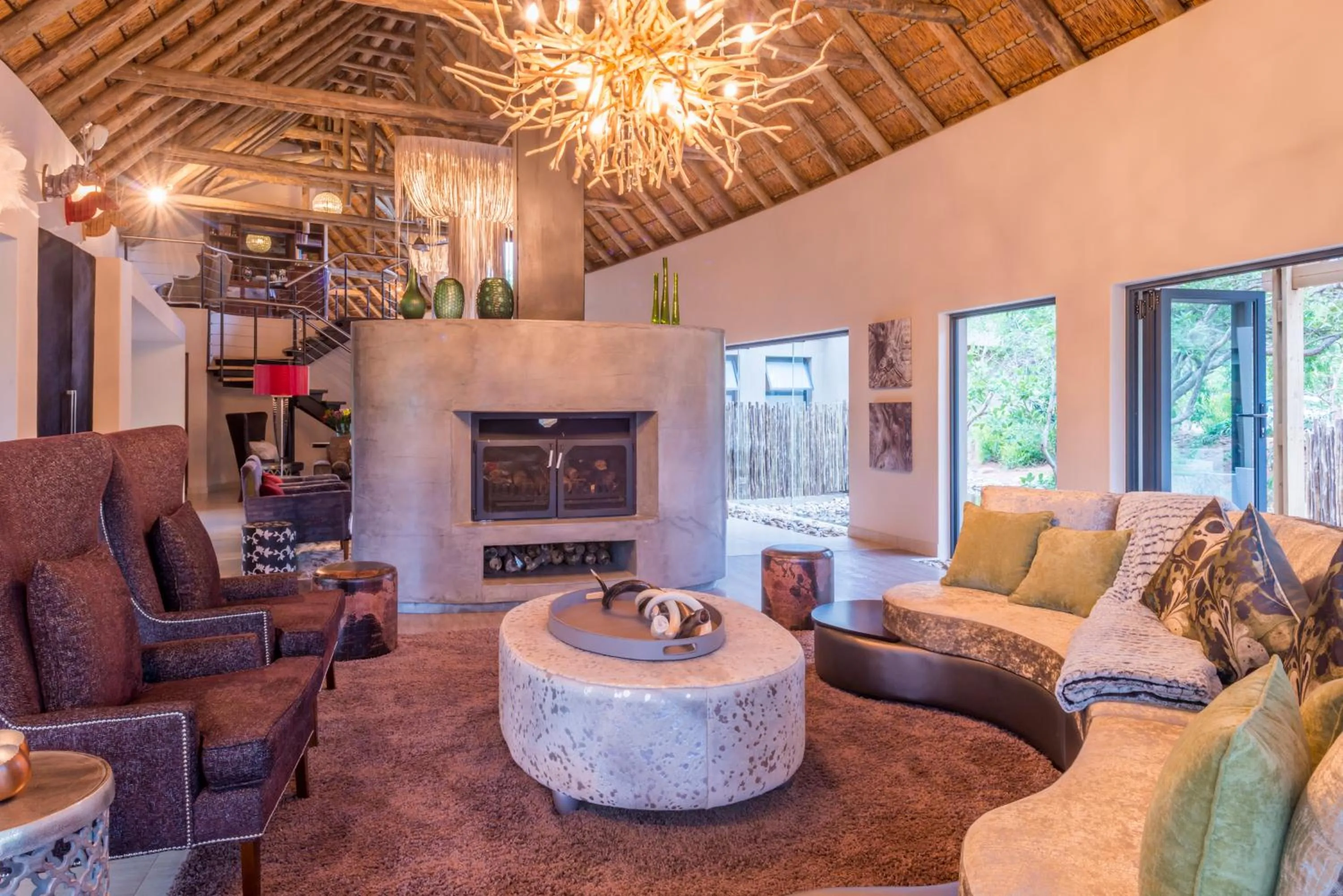 Living room in AM Lodge - Hoedspruit