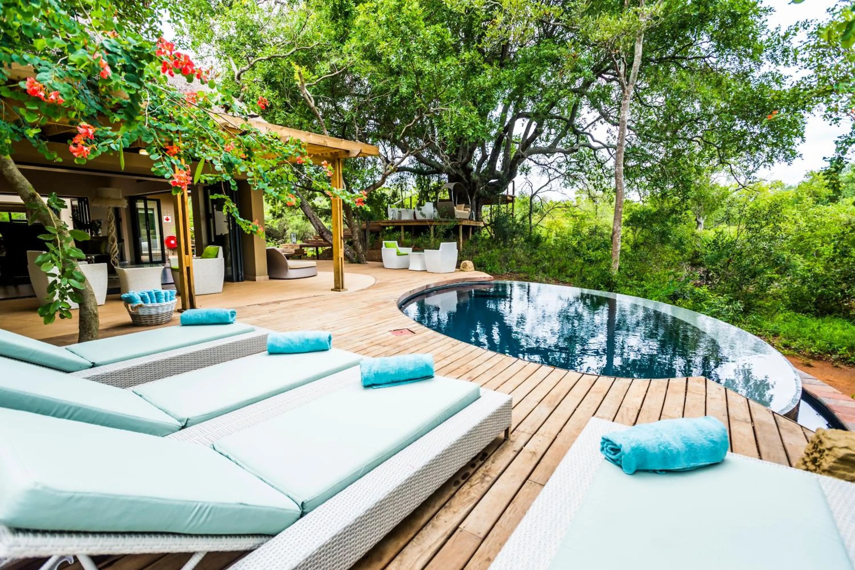 Patio in AM Lodge - Hoedspruit