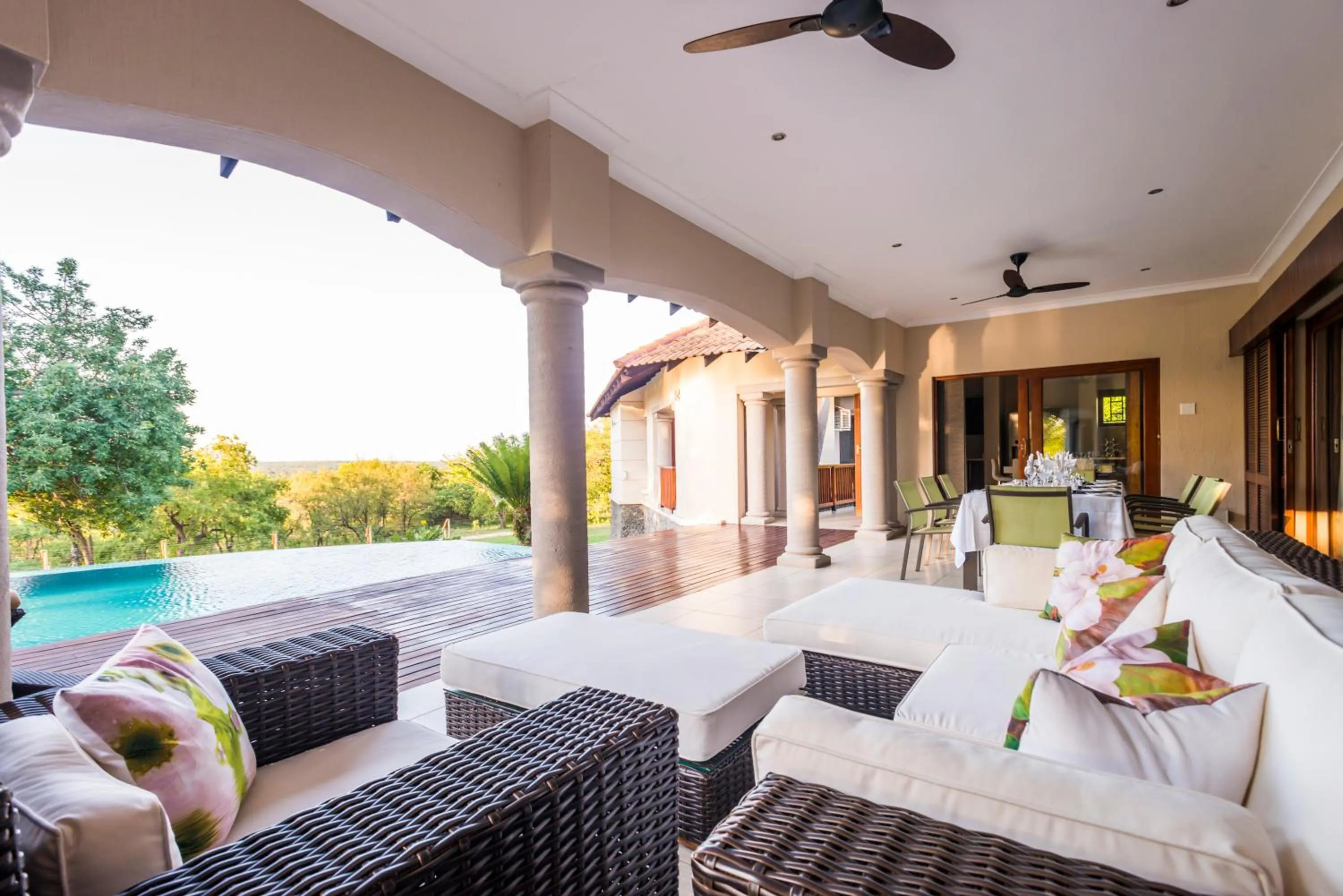 Patio in AM Lodge - Hoedspruit