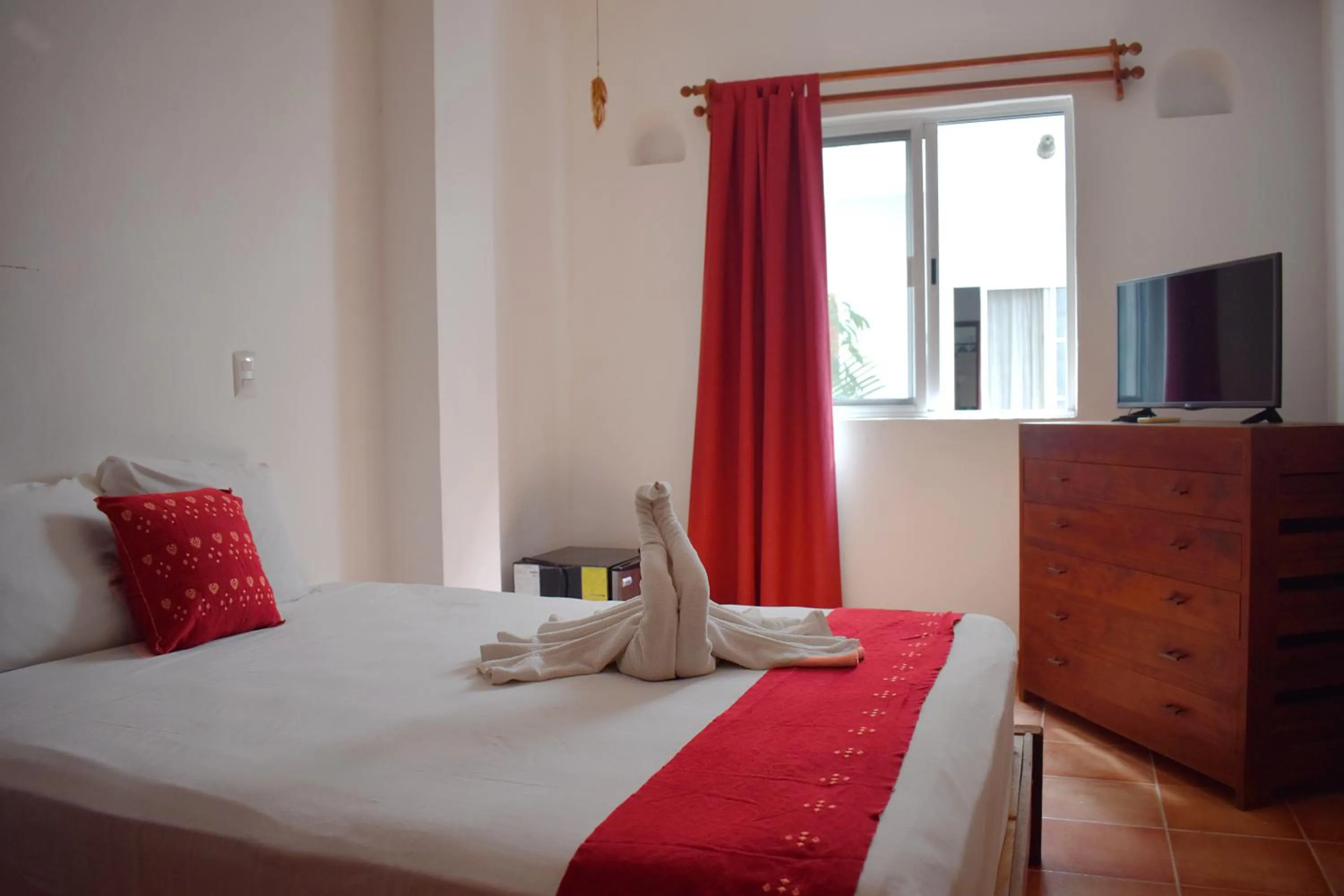 Bed in Zihil Ha Hotel