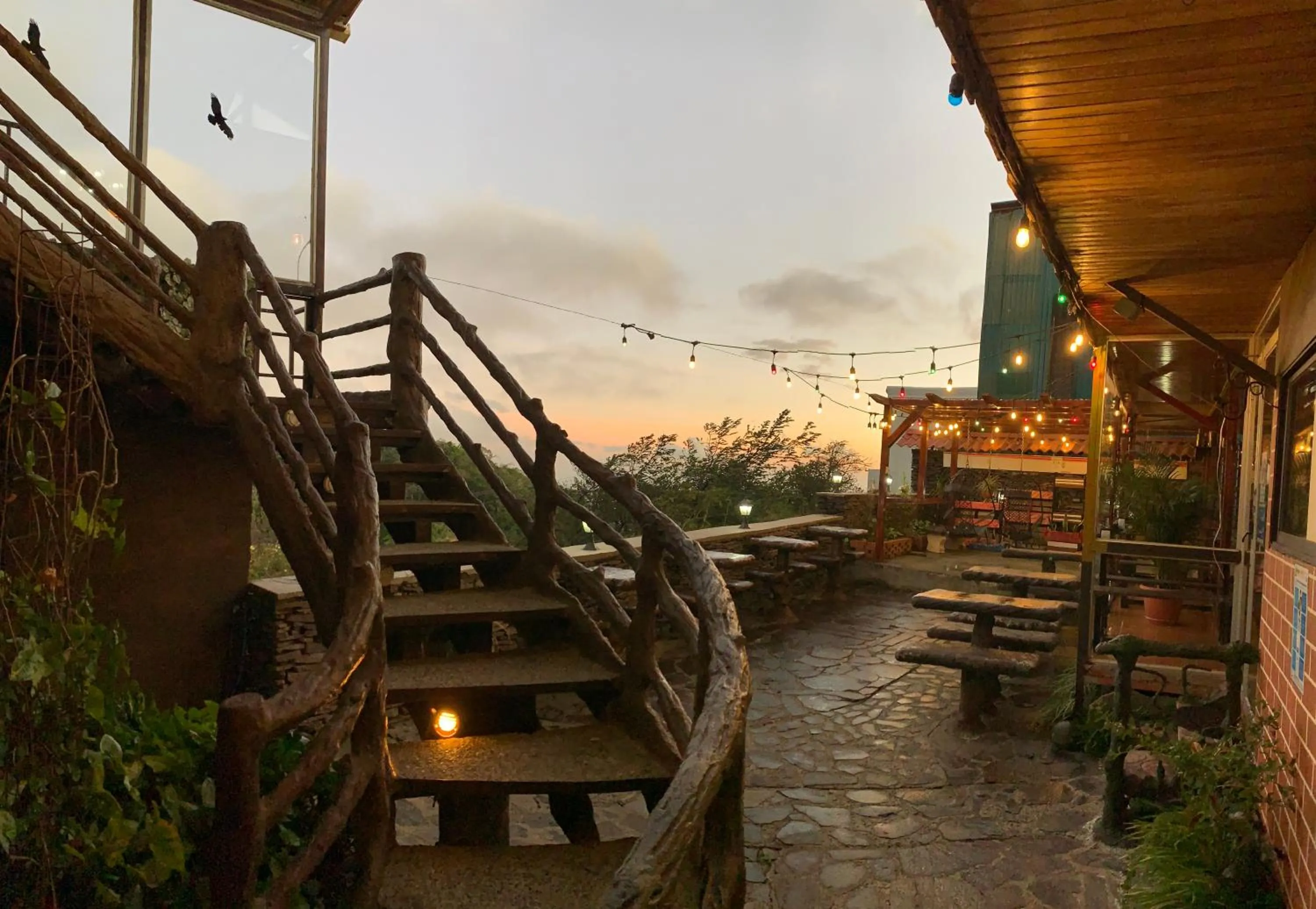 Patio in Cabinas Vista Al Golfo