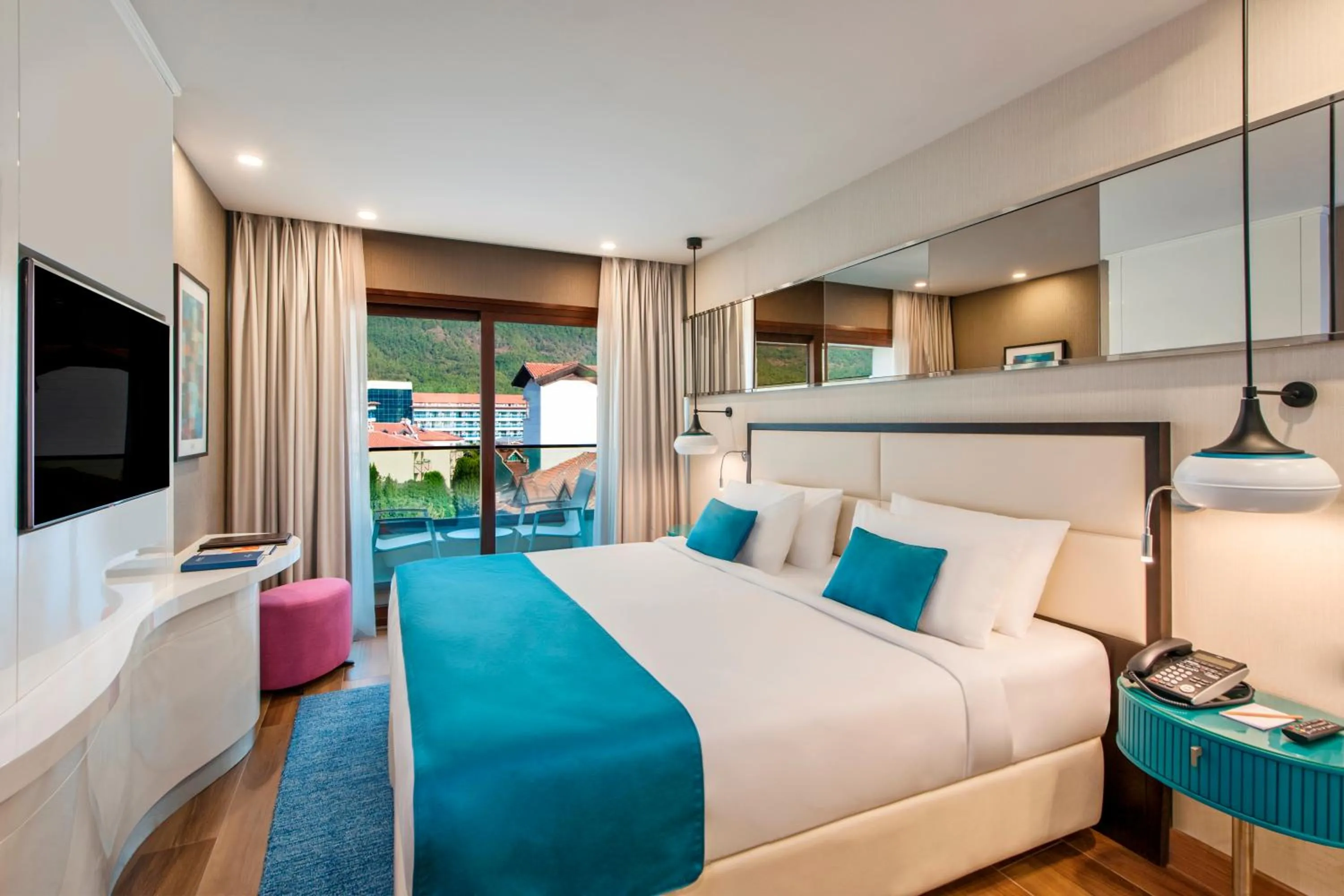 Bedroom, Bed in Elite World Marmaris - Adult Only