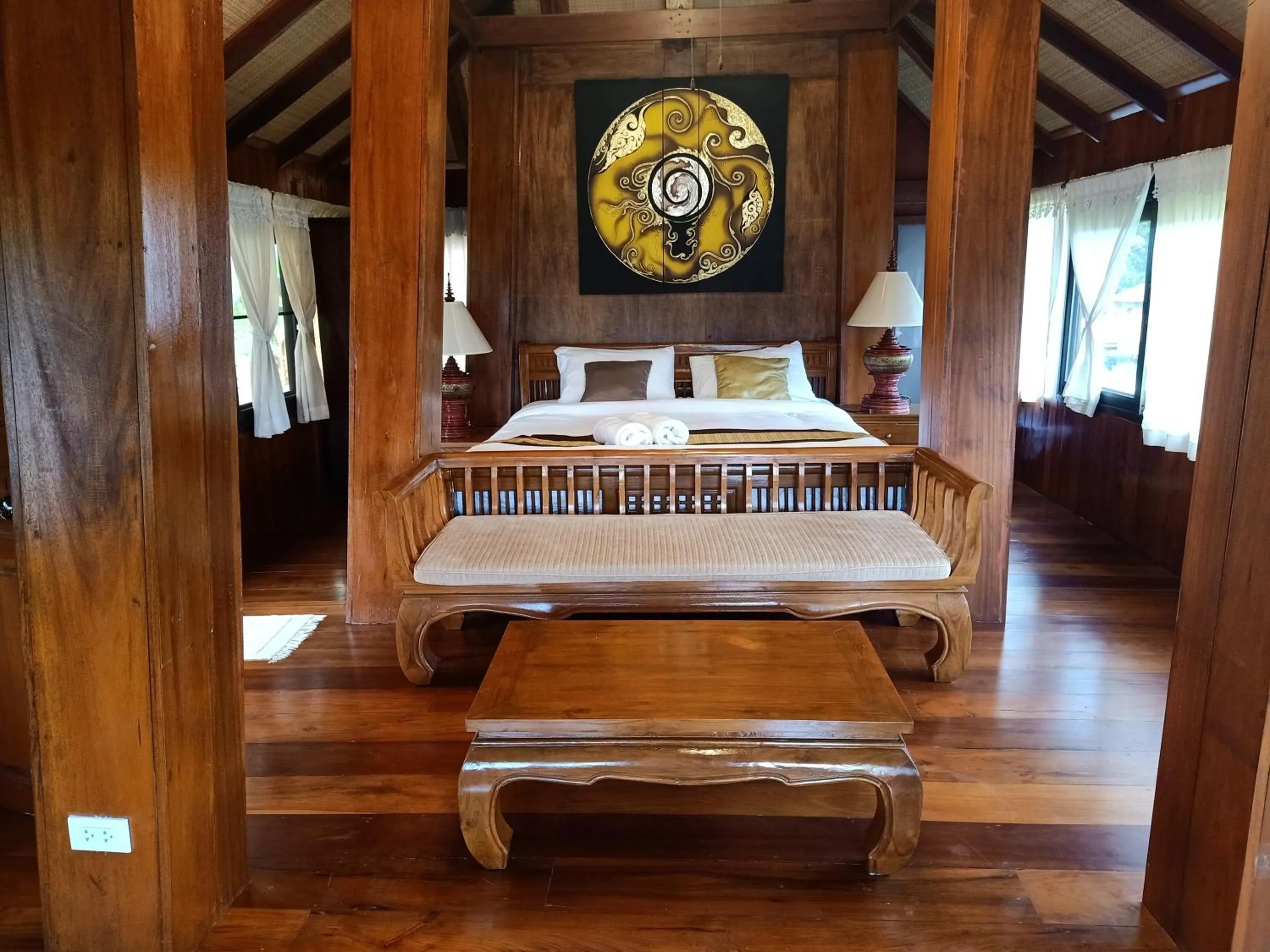Bed in Insda Wellness Resort