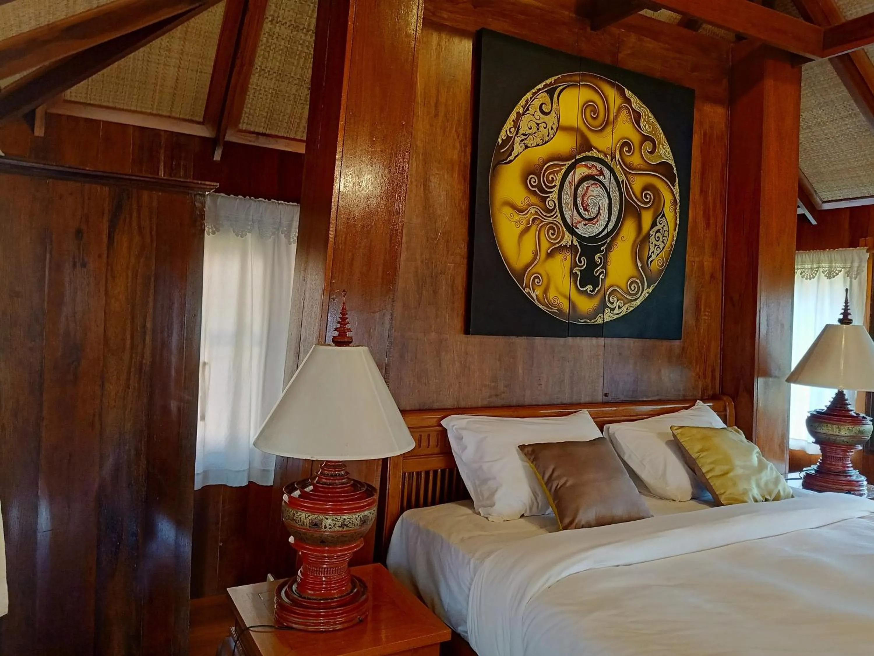 Bed in Insda Wellness Resort