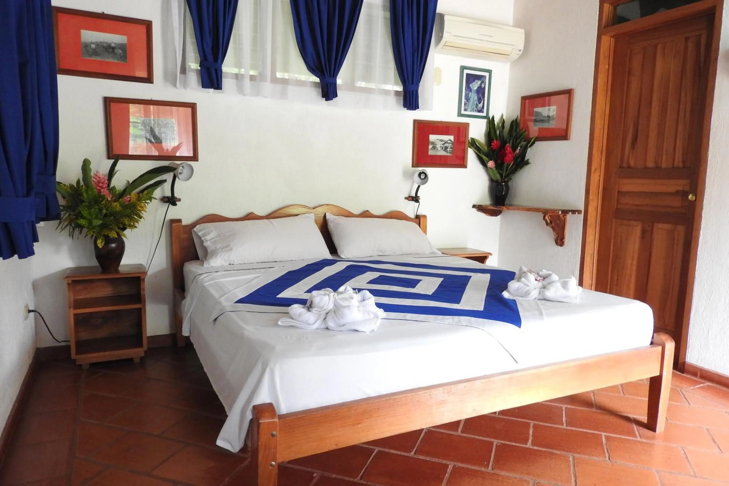 Bed in Hotel de Campo Caño Negro