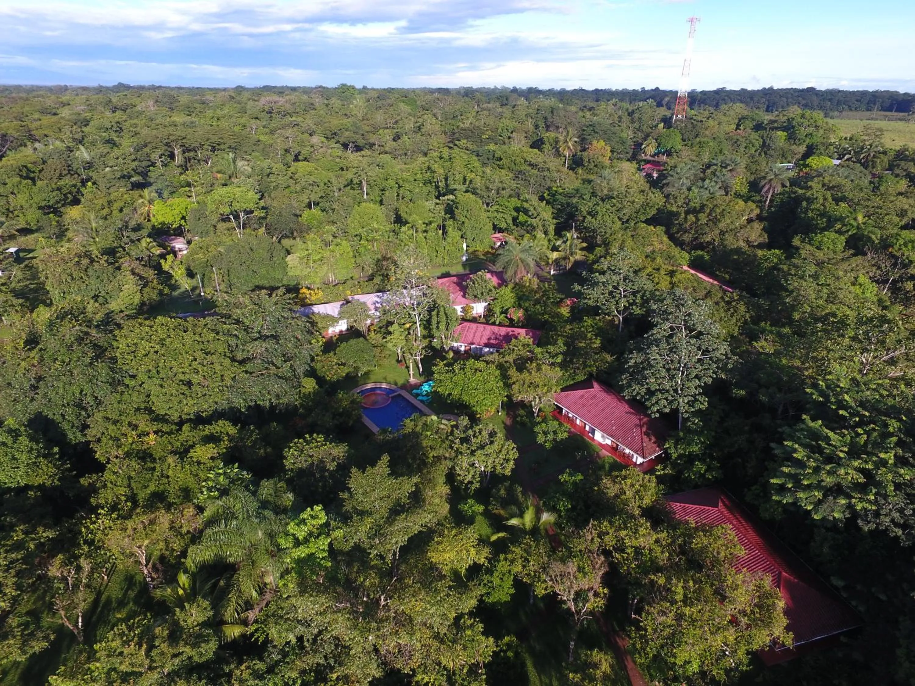 Bird's eye view in Hotel de Campo Caño Negro