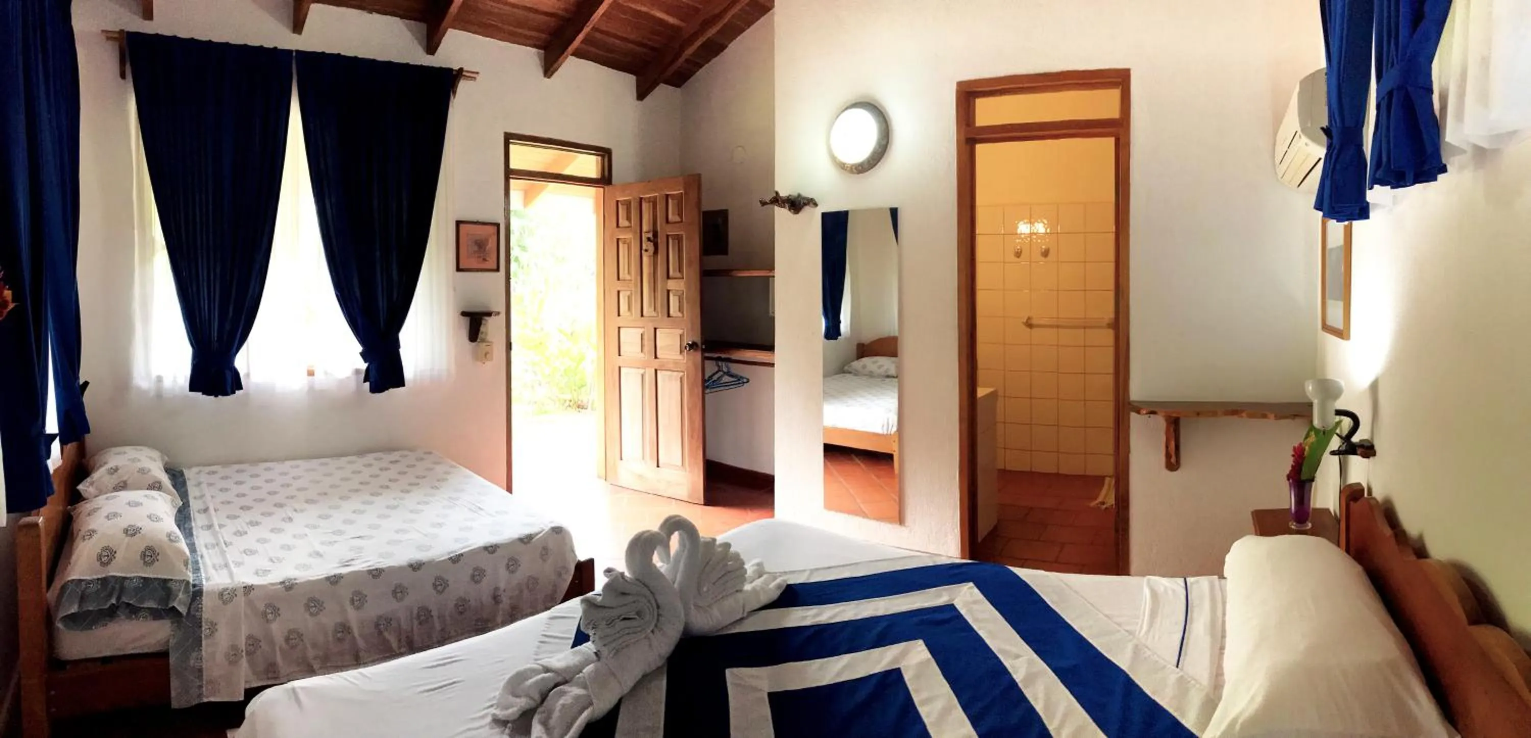 Bed in Hotel de Campo Caño Negro