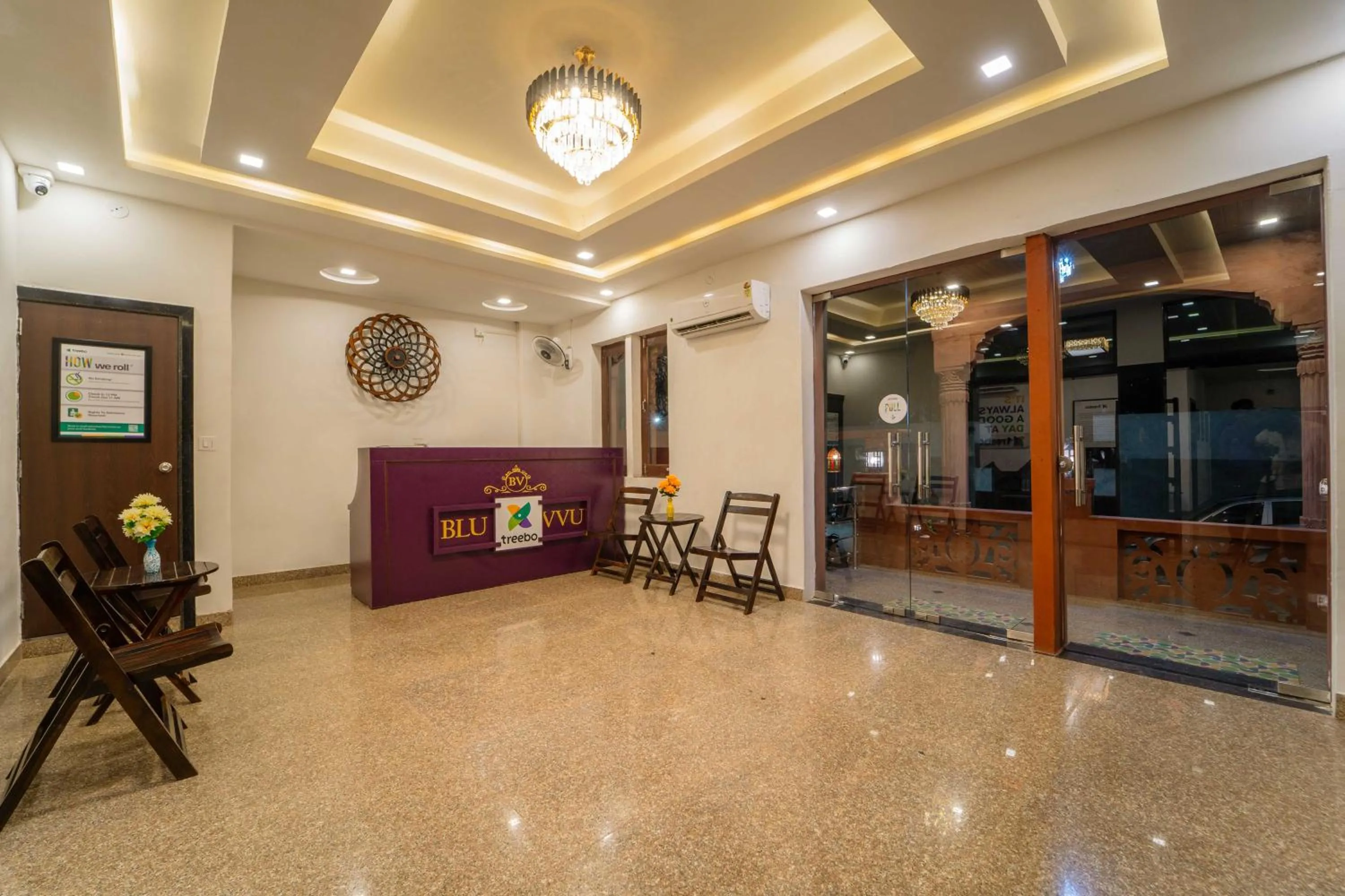 Lobby or reception in Treebo Blu Vvu