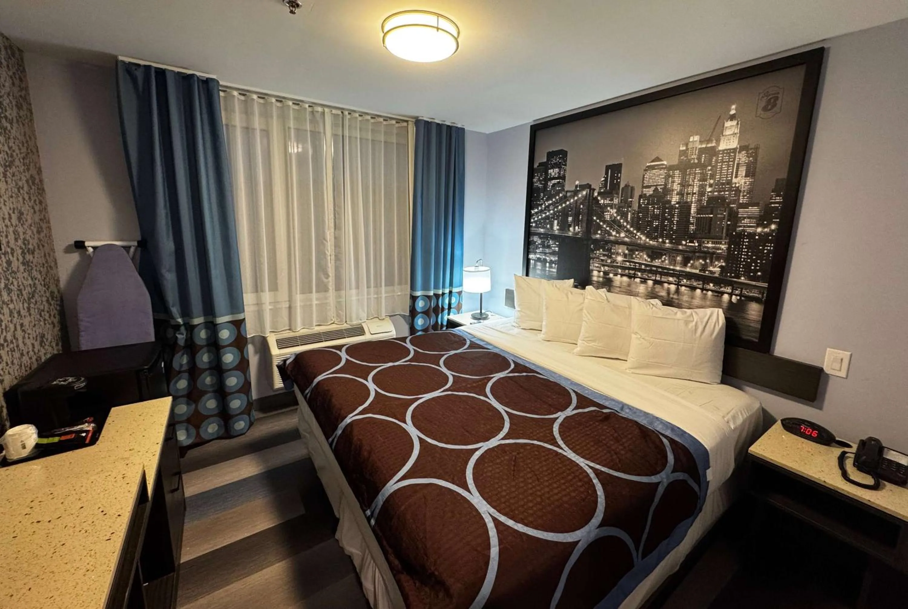 Photo of the whole room, Bed in Super 8 by Wyndham Brooklyn Fulton Street Broadway Junction