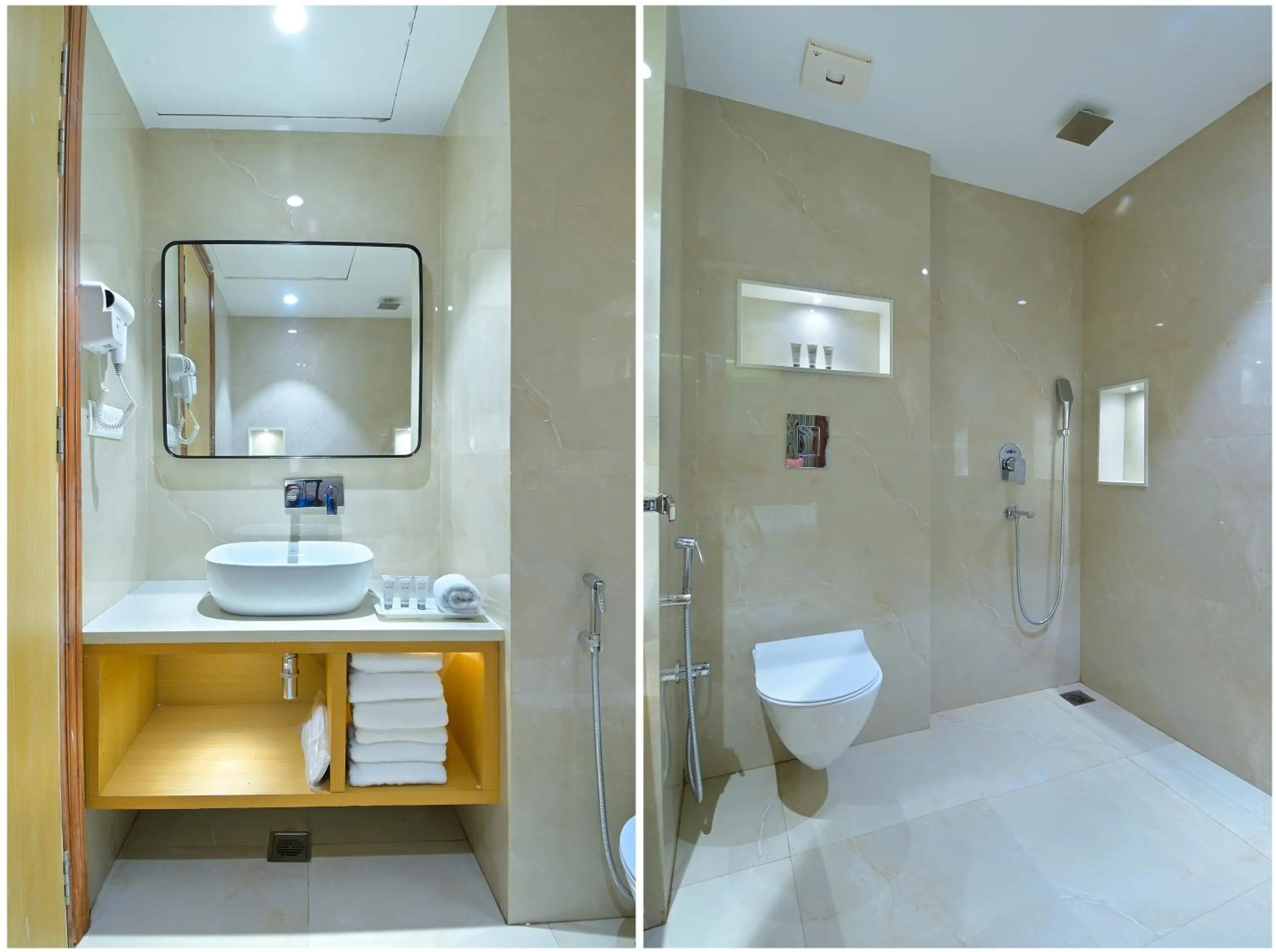 Shower in HOTEL SHANDON-2 Mins From Connaught Place