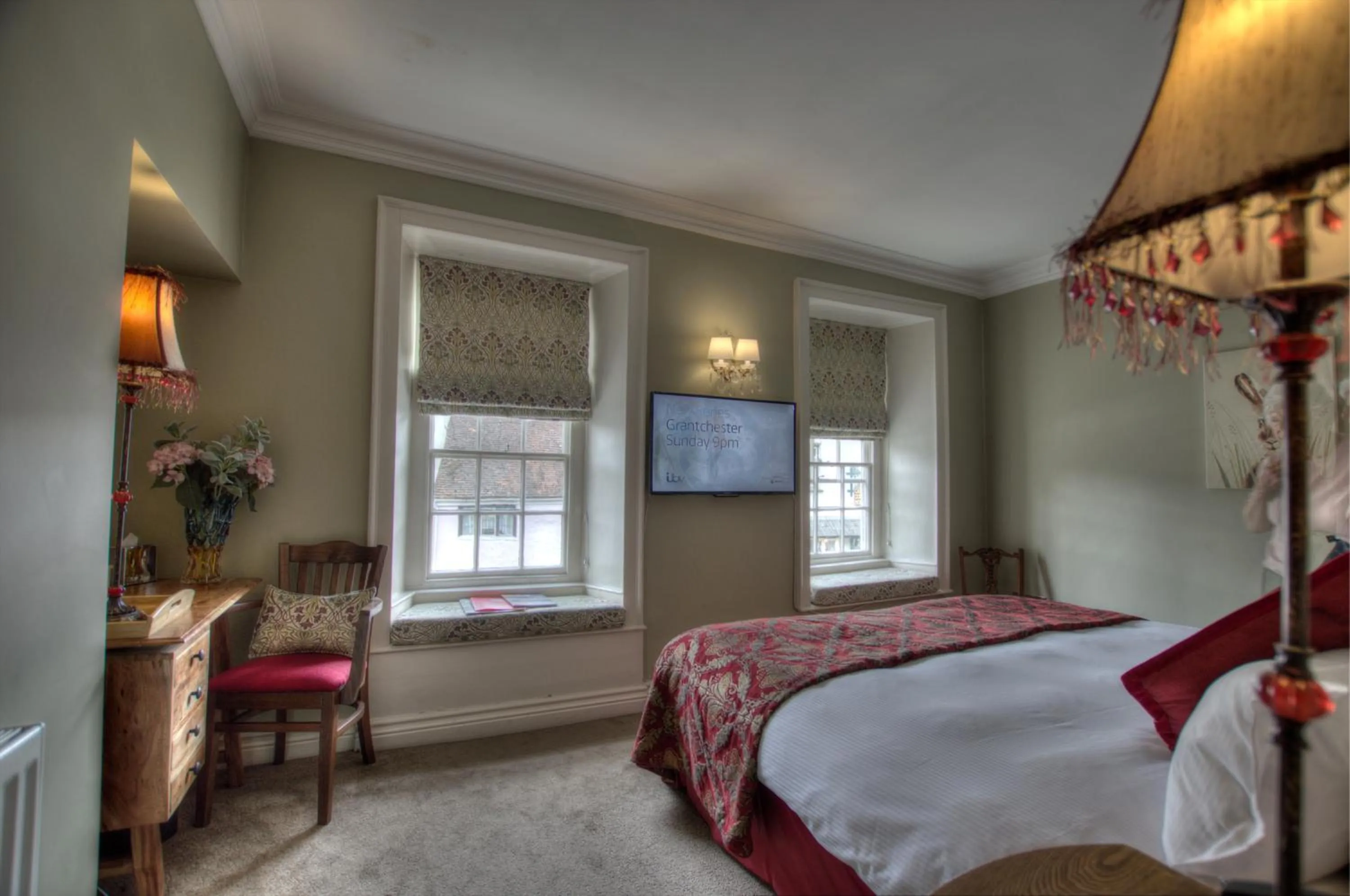 Bedroom, Bed in Dunster Castle Hotel