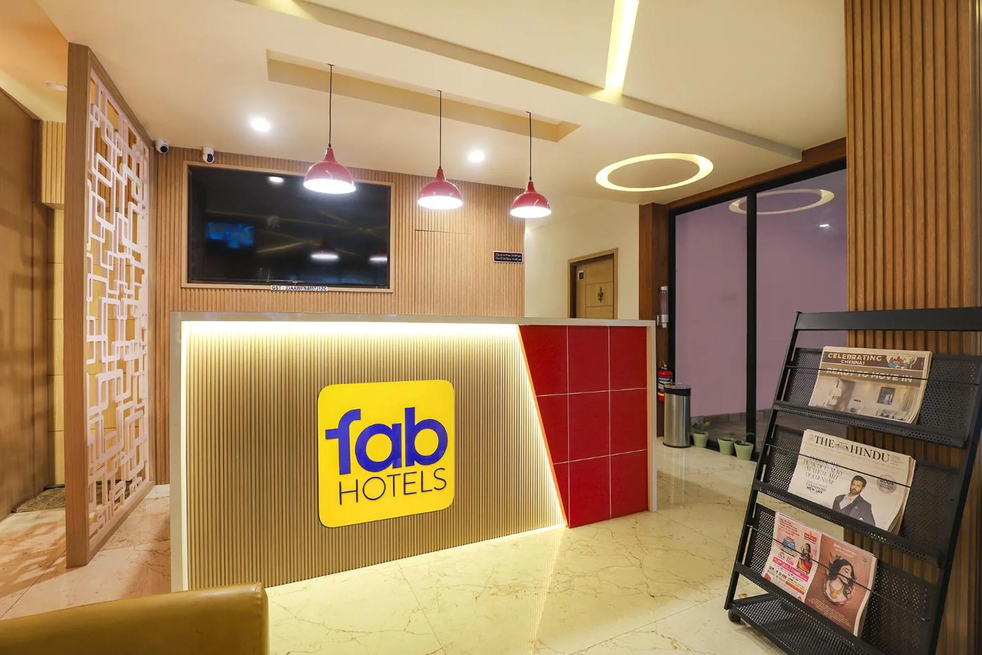 Lobby or reception in FabHotel Nestlay Rooms High Court - Nr Parry's Corner