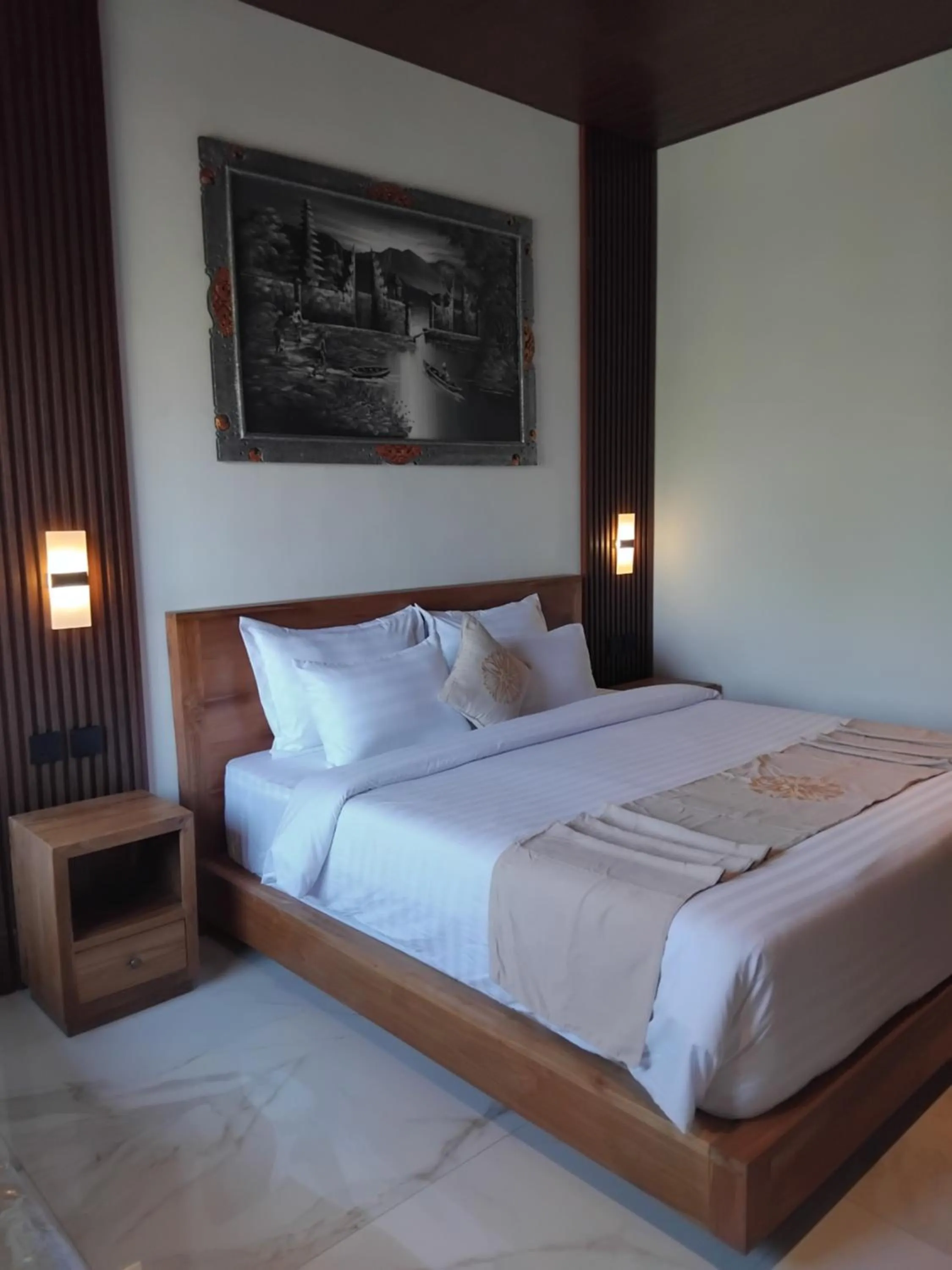 Bed in Sujiwa Ubud Hotel & Villa