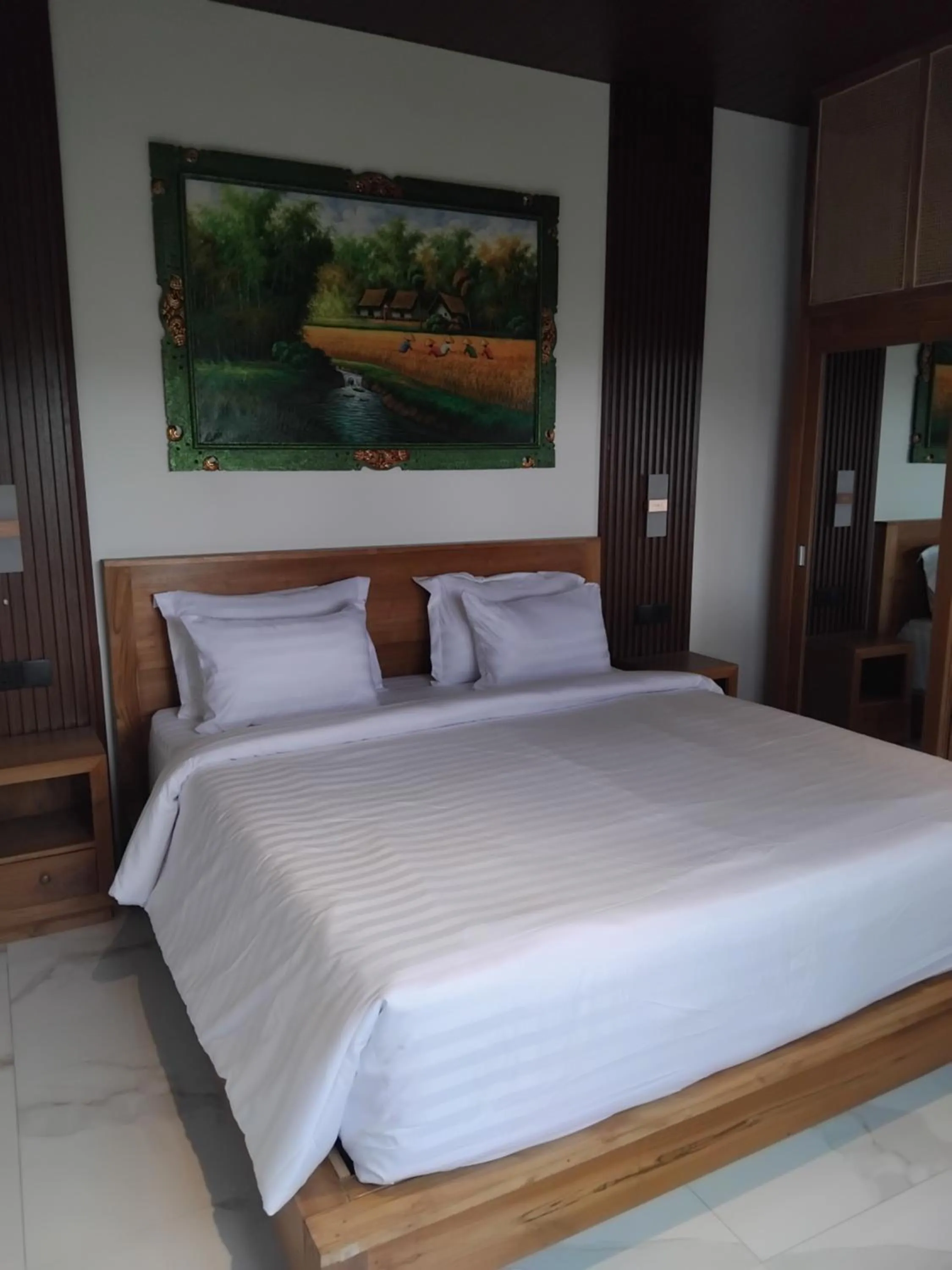 Bed in Sujiwa Ubud Hotel & Villa
