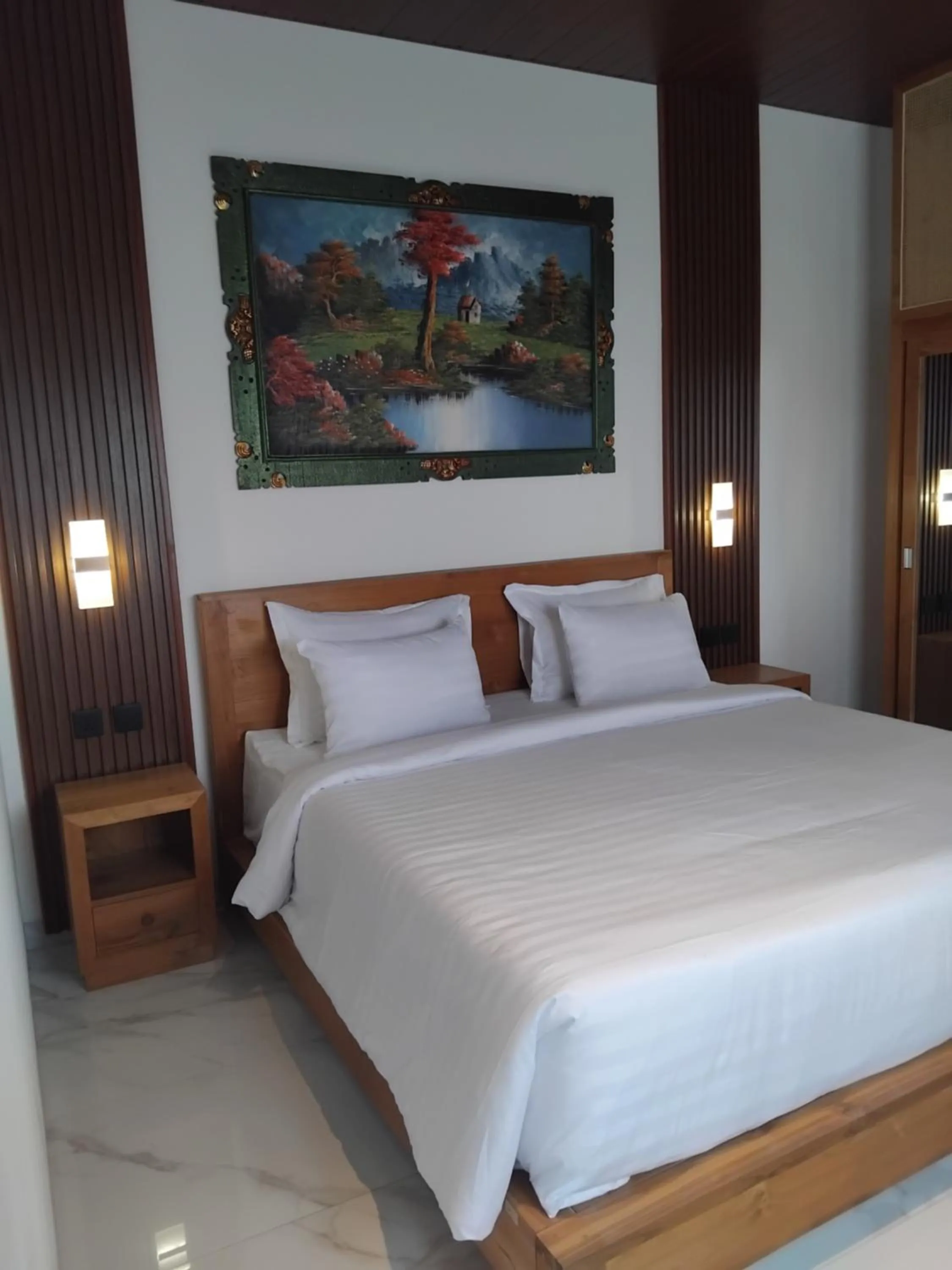 Bed in Sujiwa Ubud Hotel & Villa