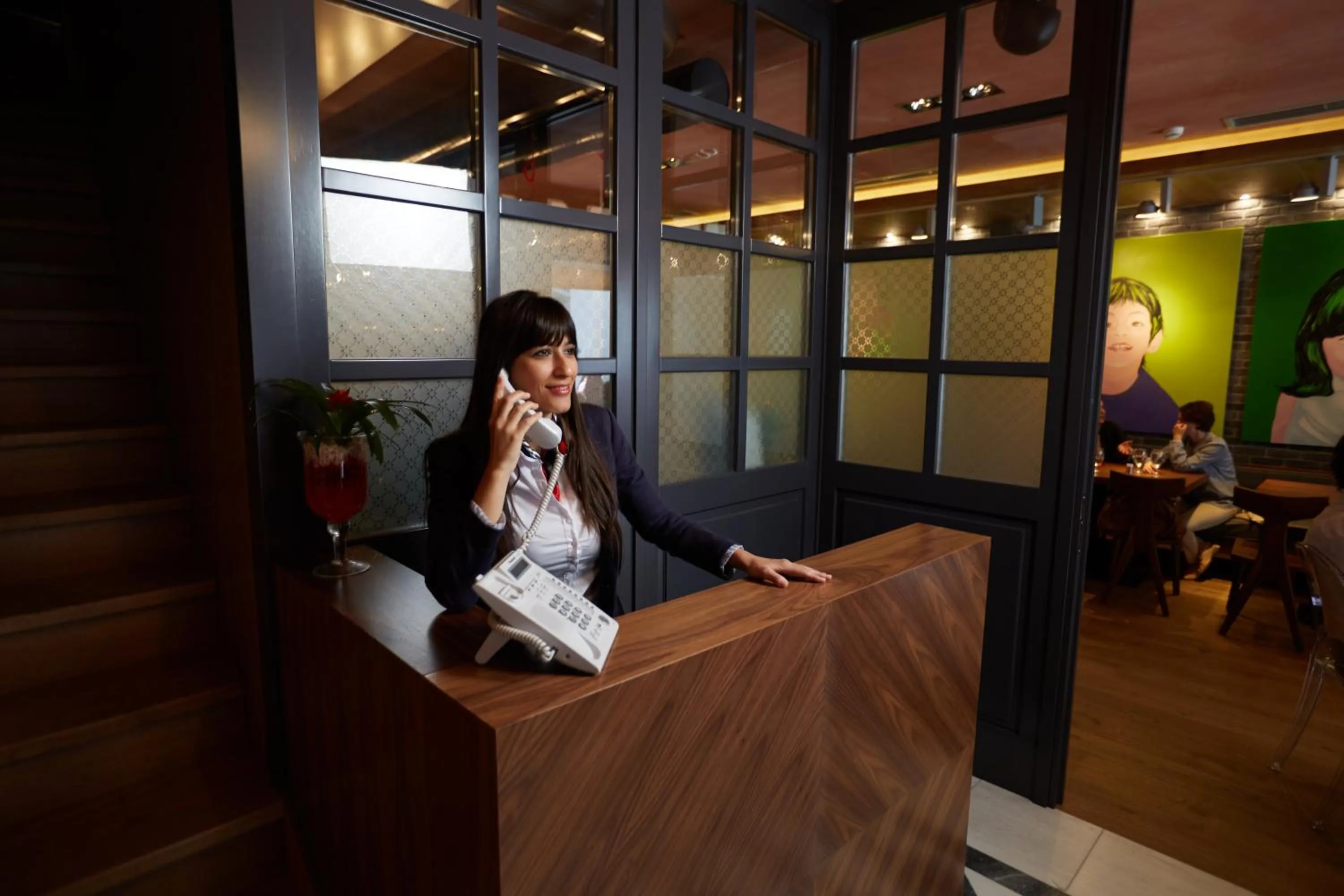 Lobby or reception in Veritas Boutique Art Hotel