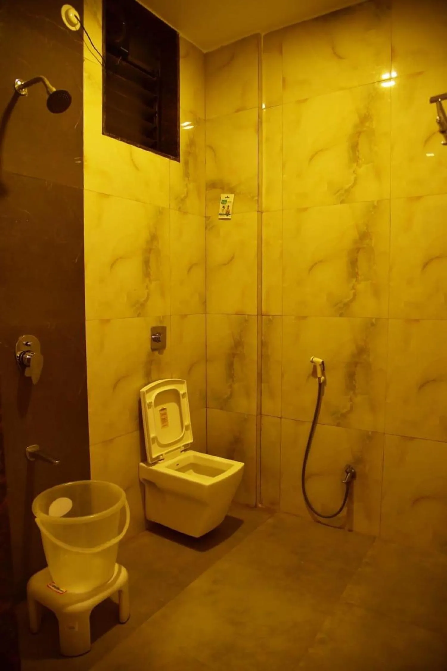 Toilet in Hotel President Palace, Akkalkot