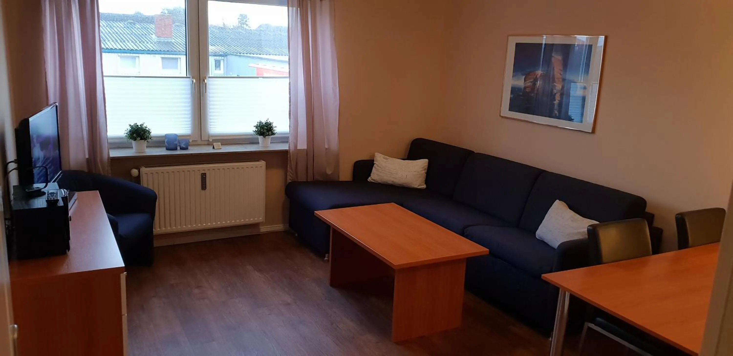 Living room in Airport Hotel One Aparthotel Sylt