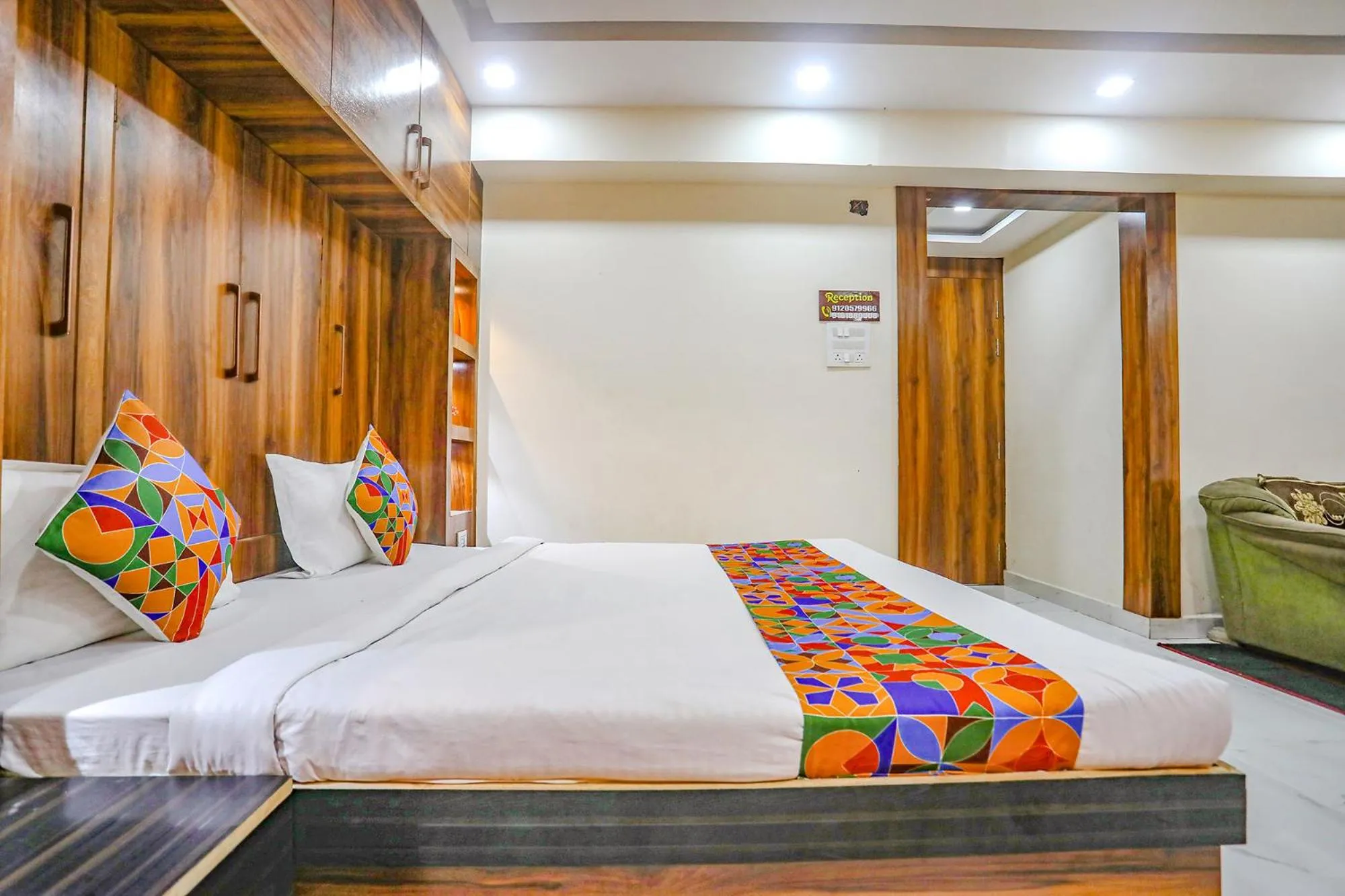 Bed in FabHotel Imperail House