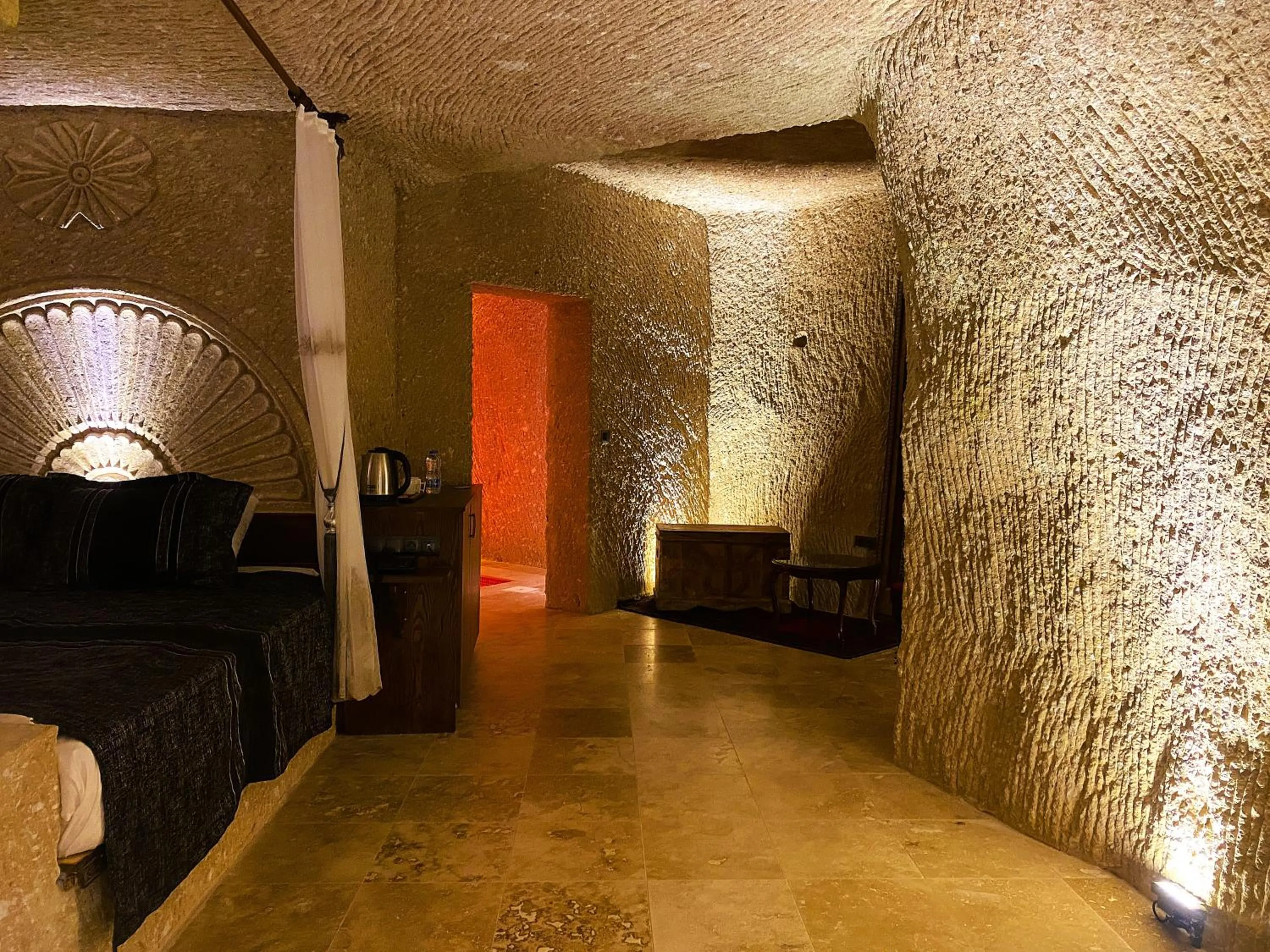 Seating area in Zümrütü anka cave