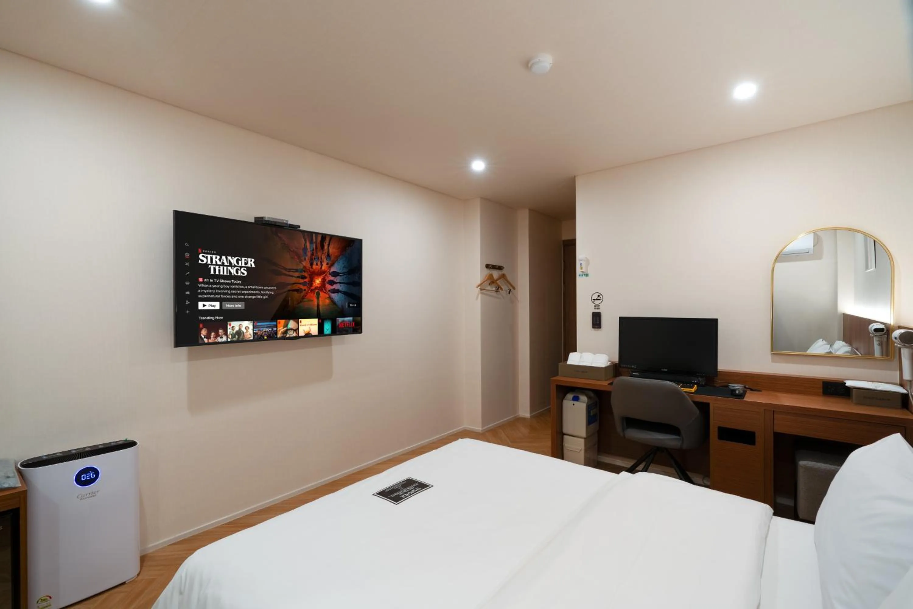 Bed in Hotel Laglas Asan