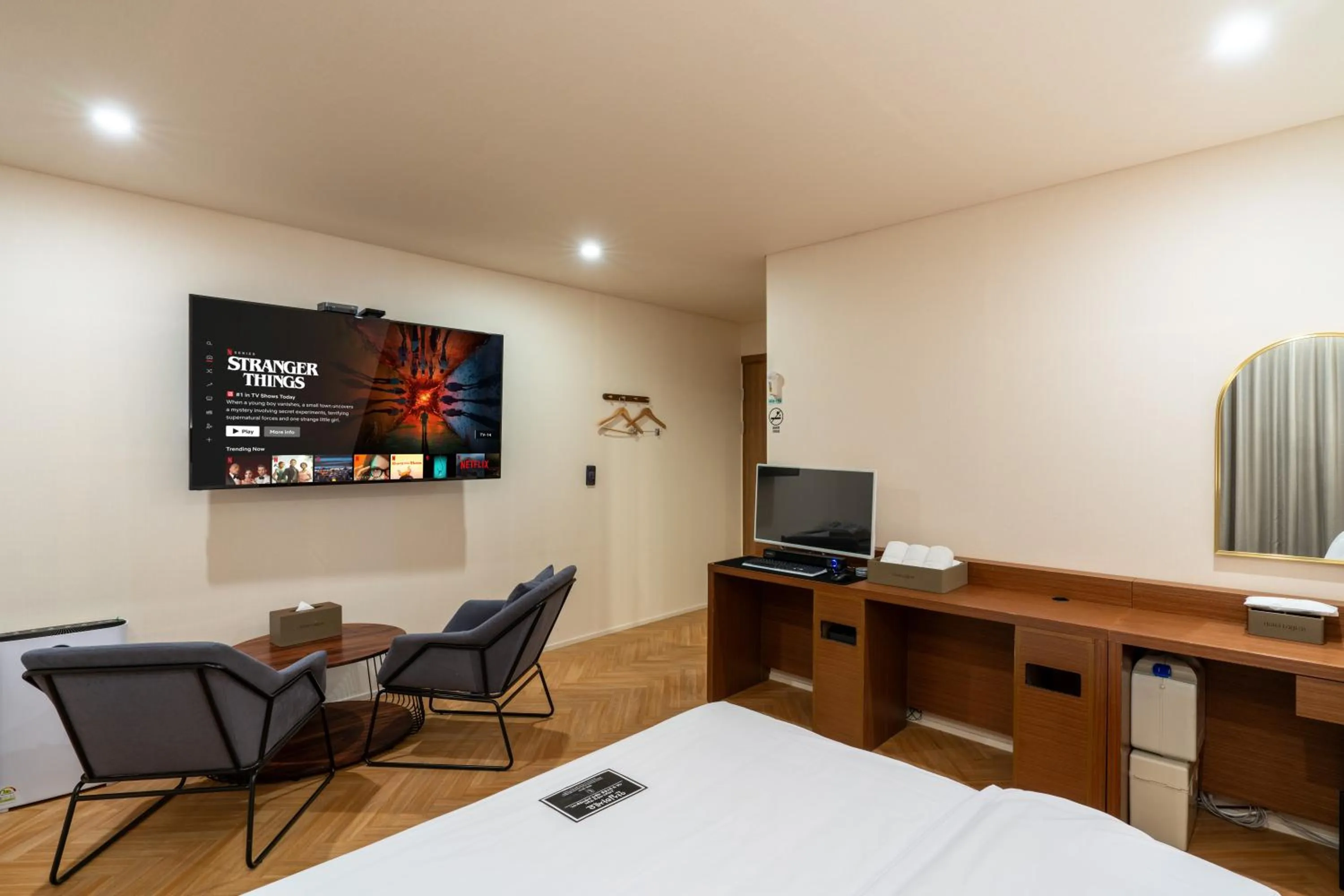 Bed in Hotel Laglas Asan