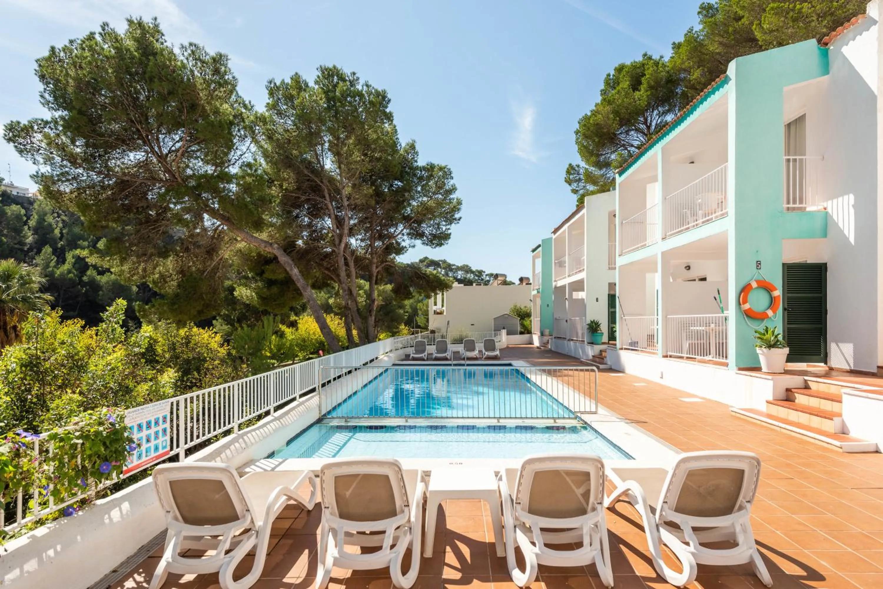 Pool view in Apartamentos alta galdana playa