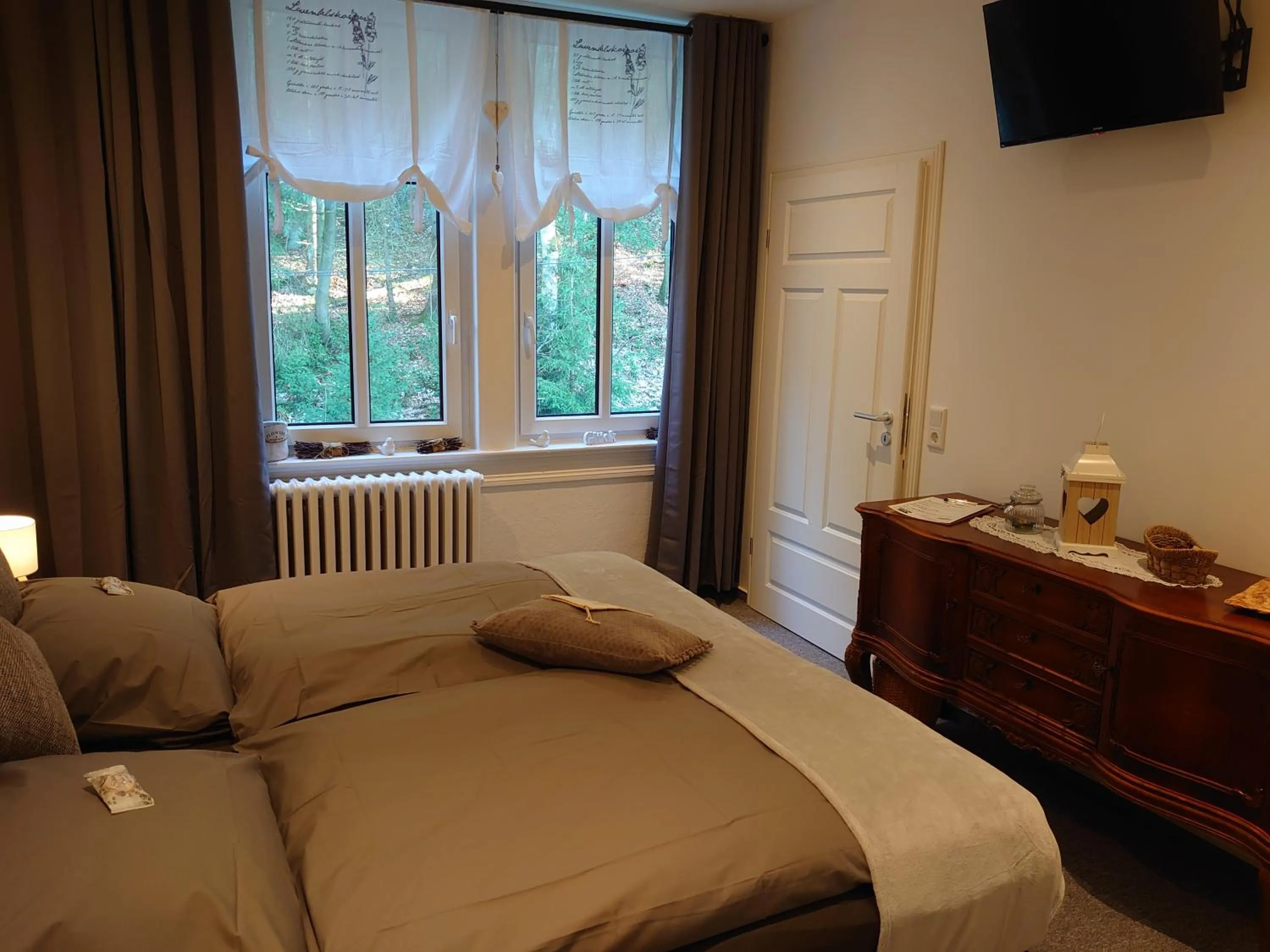 Bed in Pension Waldschlösschen