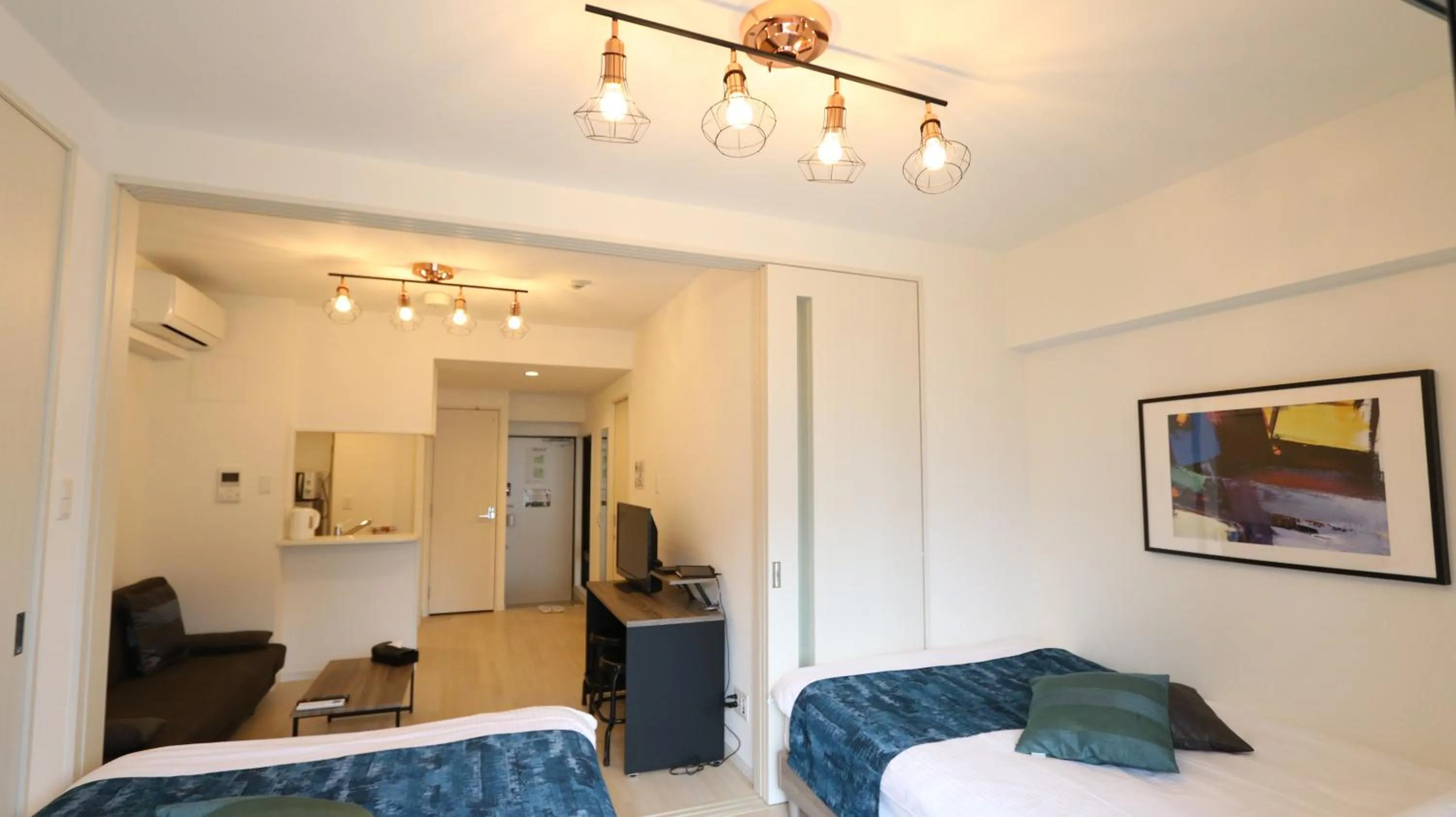 Living room, Bed in Legatio HAKATA