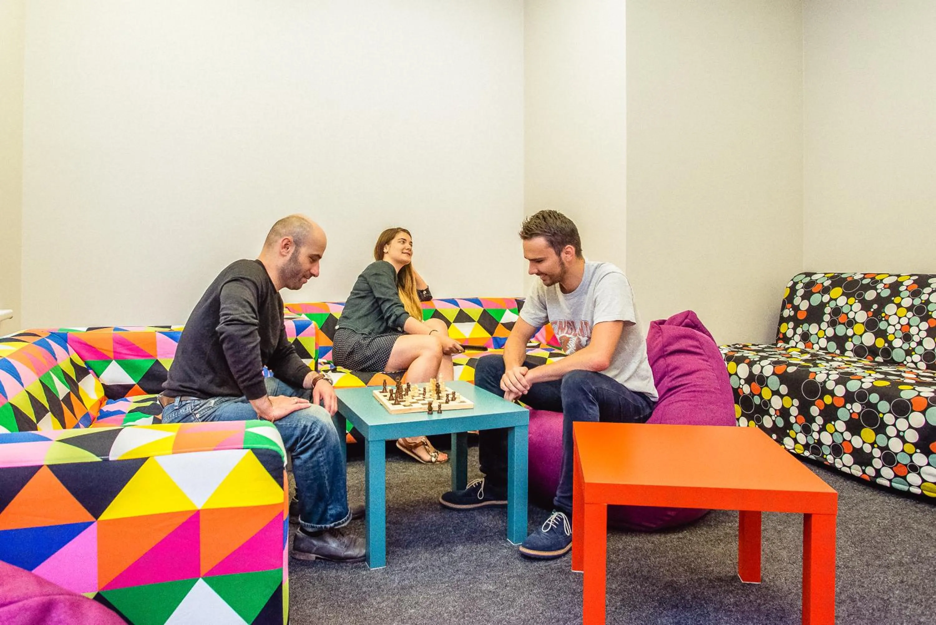 Communal lounge/ TV room in Mosaic Hotel