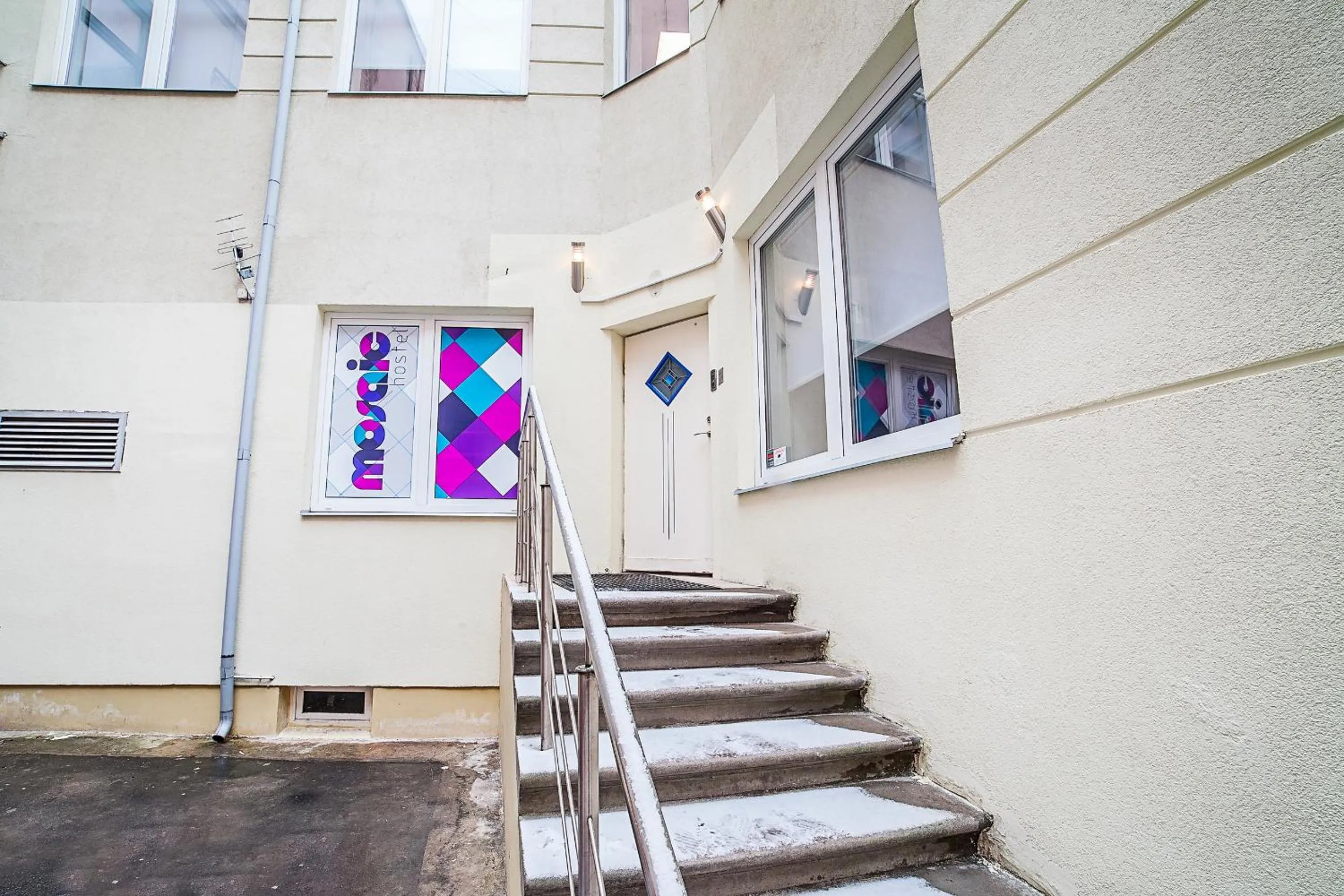 Inner courtyard view in Mosaic Hotel