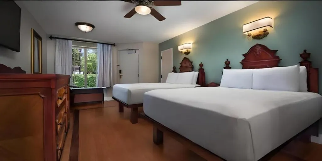 Bed in Disney's Port Orleans Resort - French Quarter