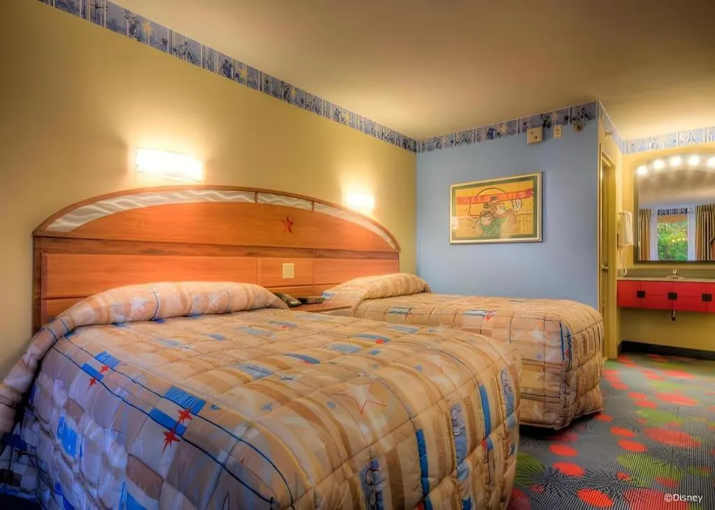 Bed in Disney's All-Star Sports Resort