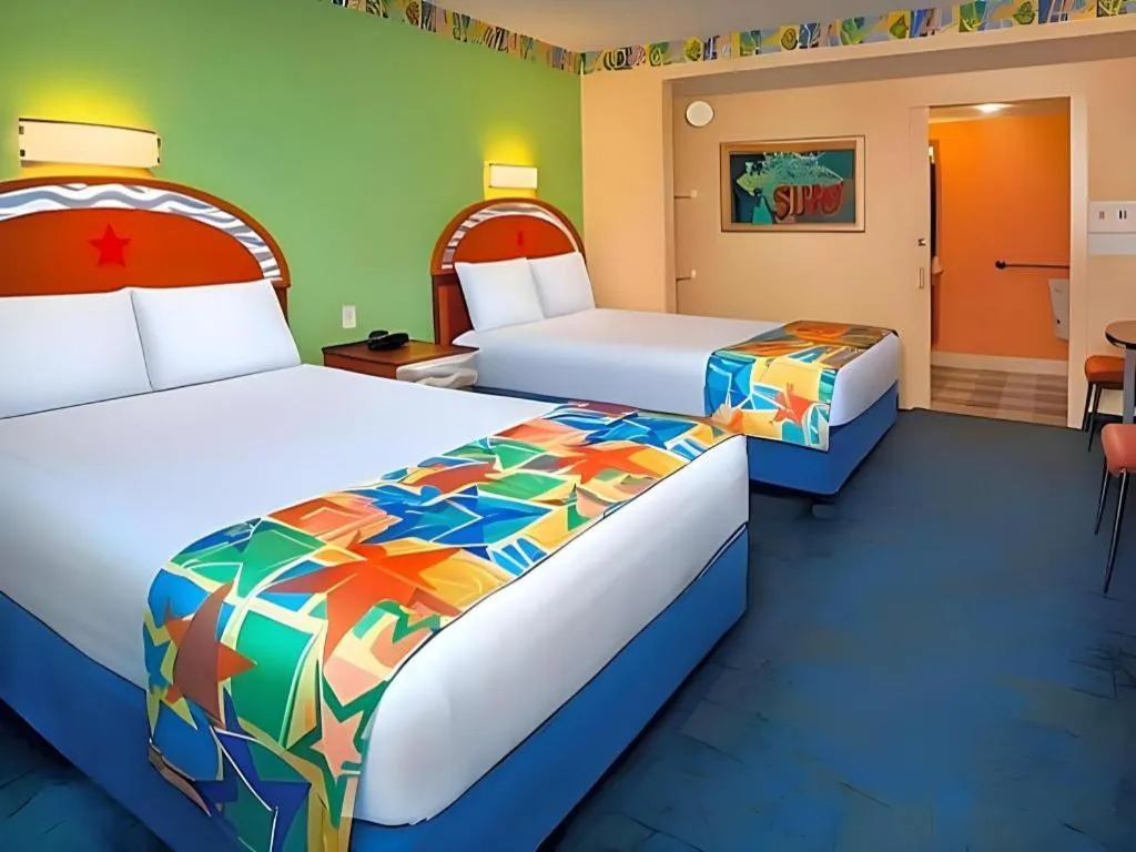 Bed in Disney's All-Star Sports Resort
