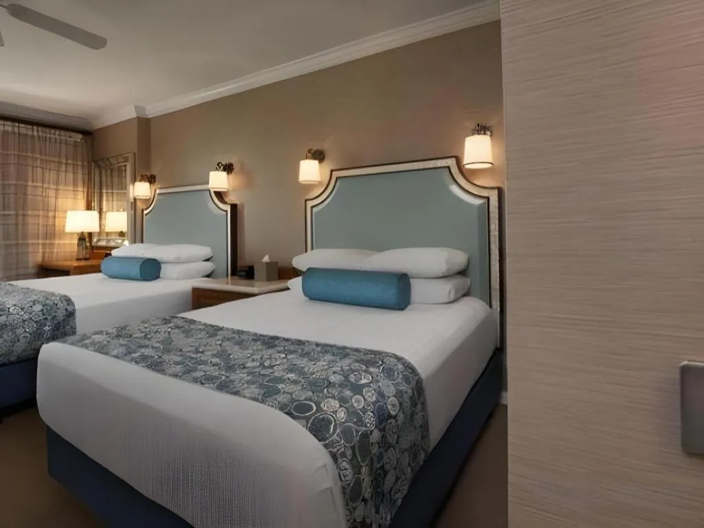 Bed in Disney's Beach Club Resort