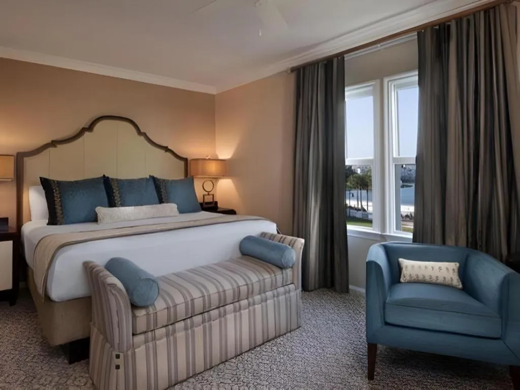 Bed in Disney's Beach Club Resort