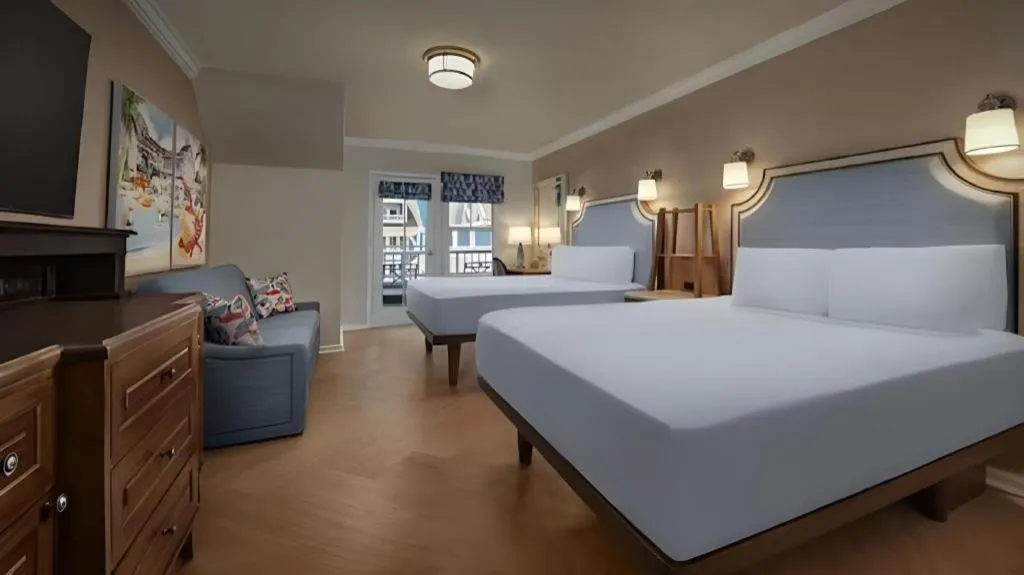 Bed in Disney's Beach Club Resort