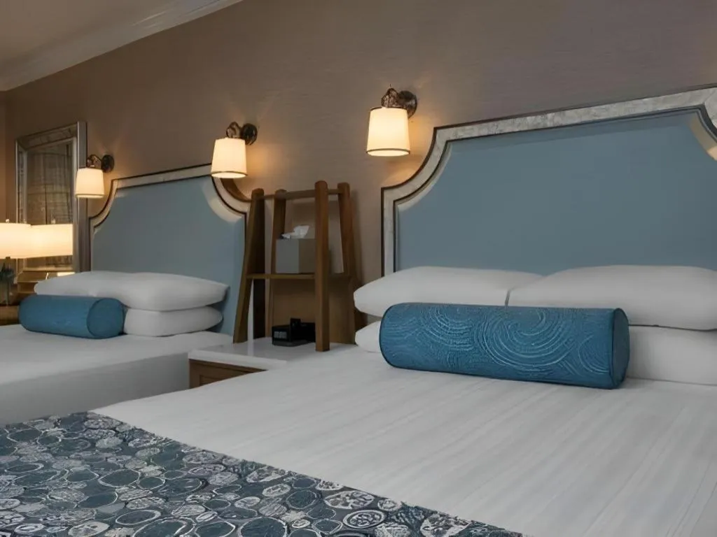 Bed in Disney's Beach Club Resort