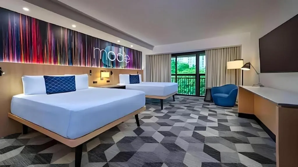 Bed in Disney's Contemporary Resort
