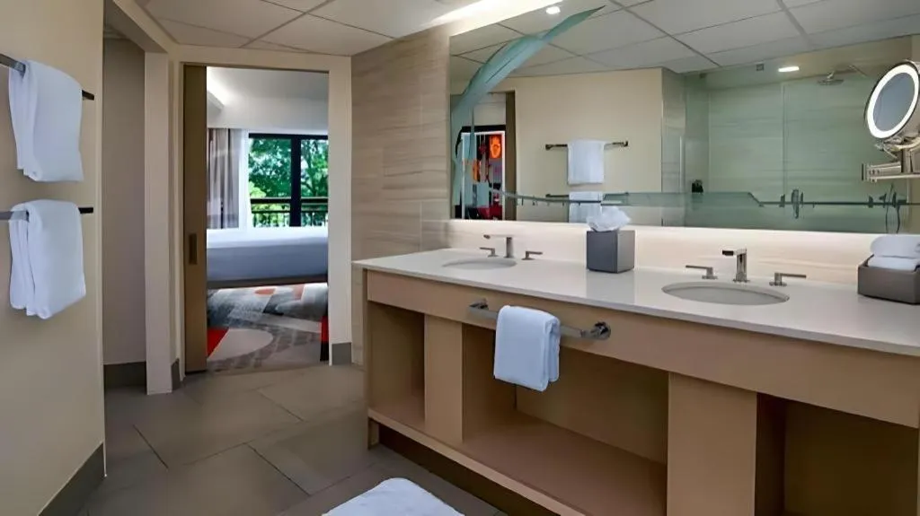 Bed in Disney's Contemporary Resort